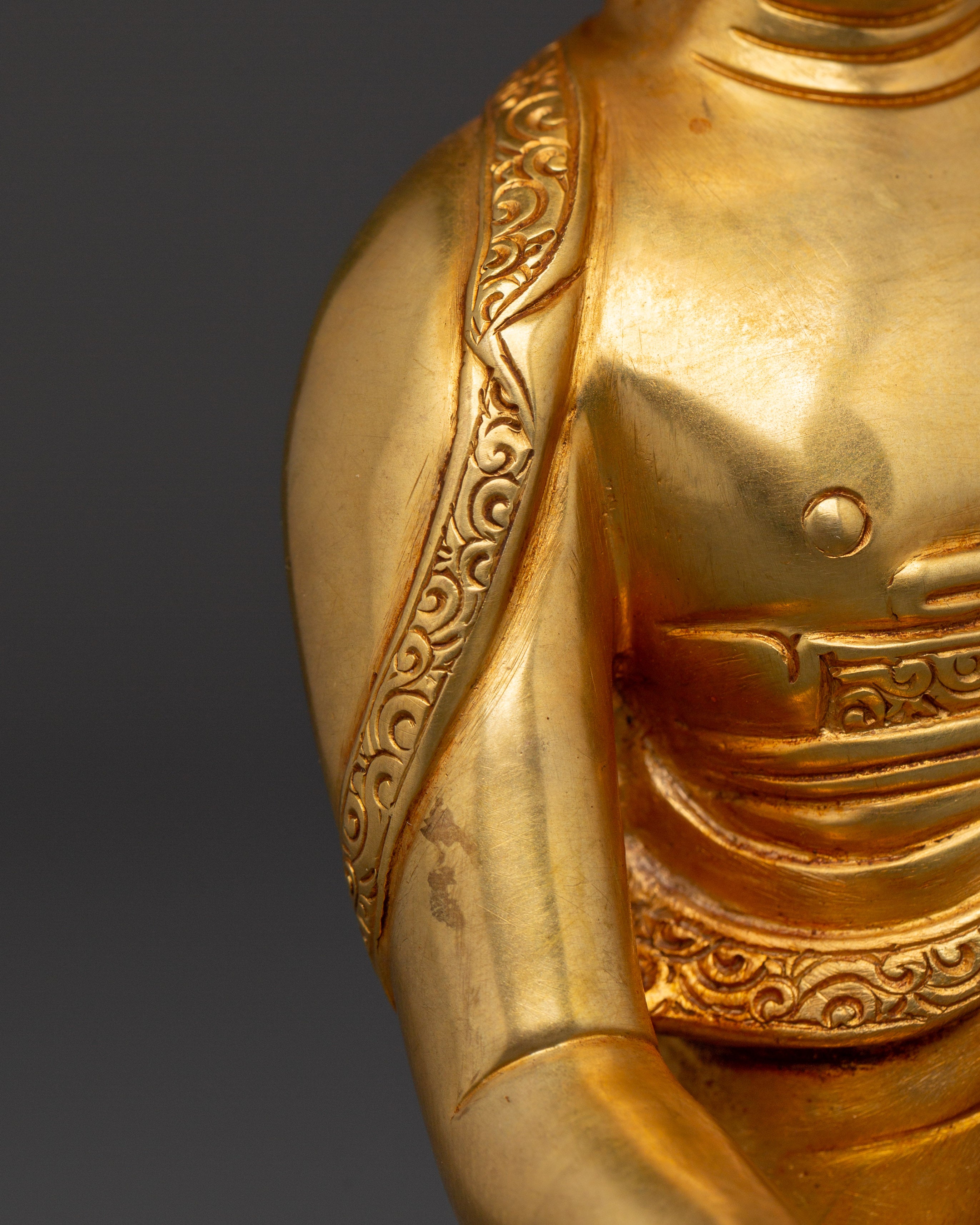 Historical Buddha Shakyamuni Sculpture | Traditional Enlightened Icon