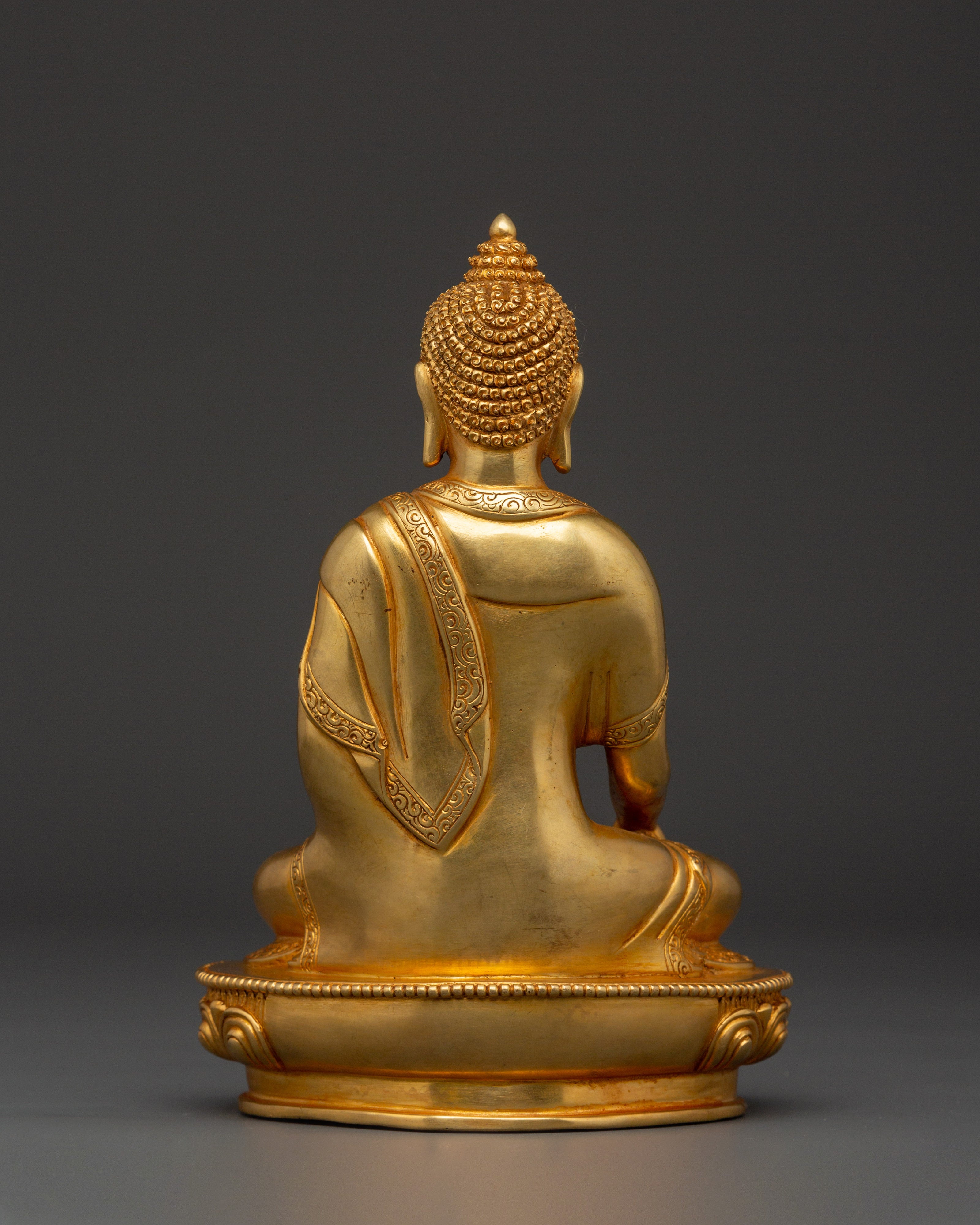 Historical Buddha Shakyamuni Sculpture | Traditional Enlightened Icon