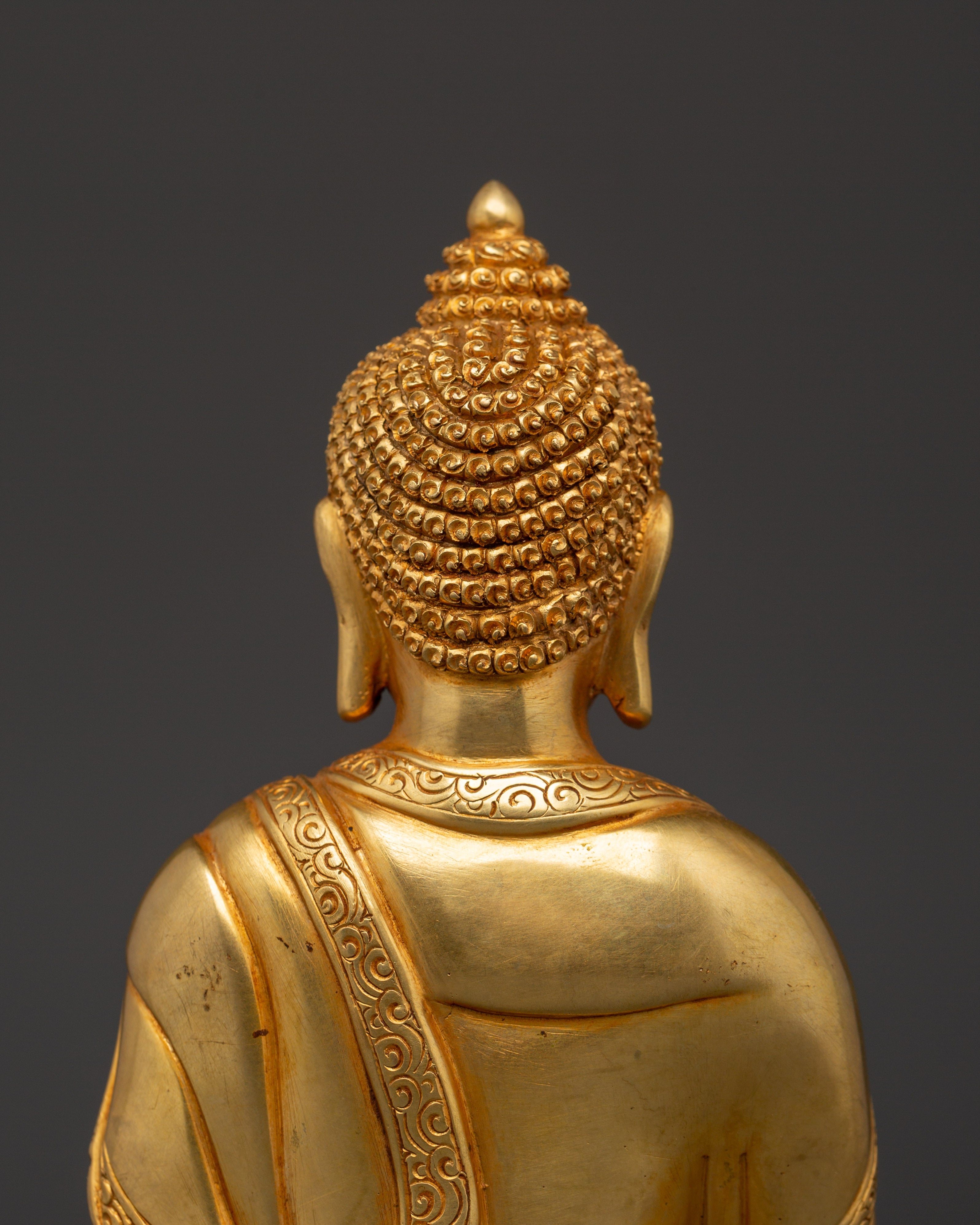 Historical Buddha Shakyamuni Sculpture | Traditional Enlightened Icon