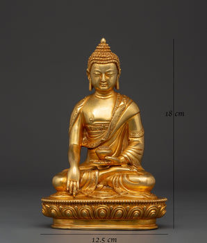 Historical Buddha Shakyamuni Sculpture | Traditional Enlightened Icon