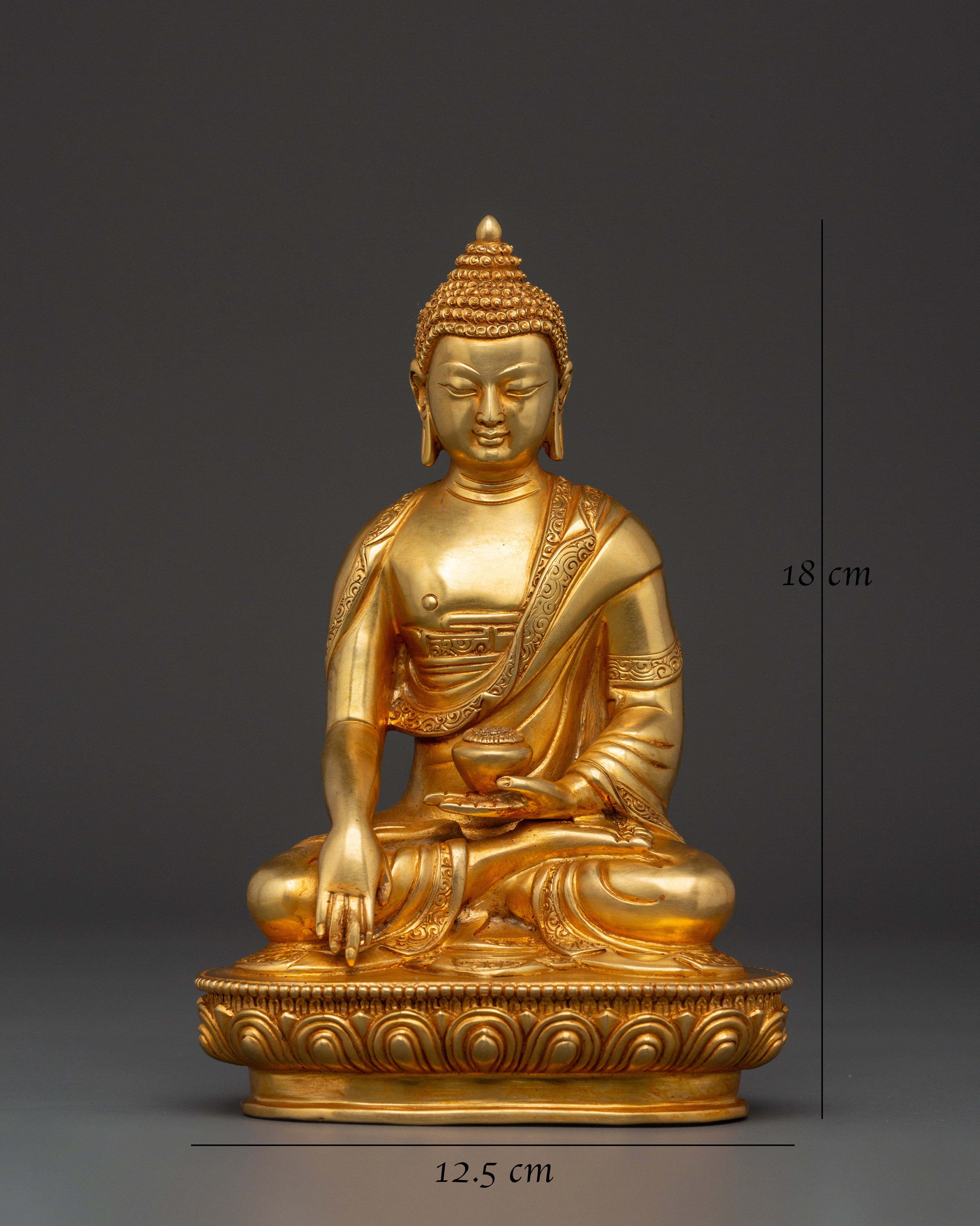 Historical Buddha Shakyamuni Sculpture | Traditional Enlightened Icon