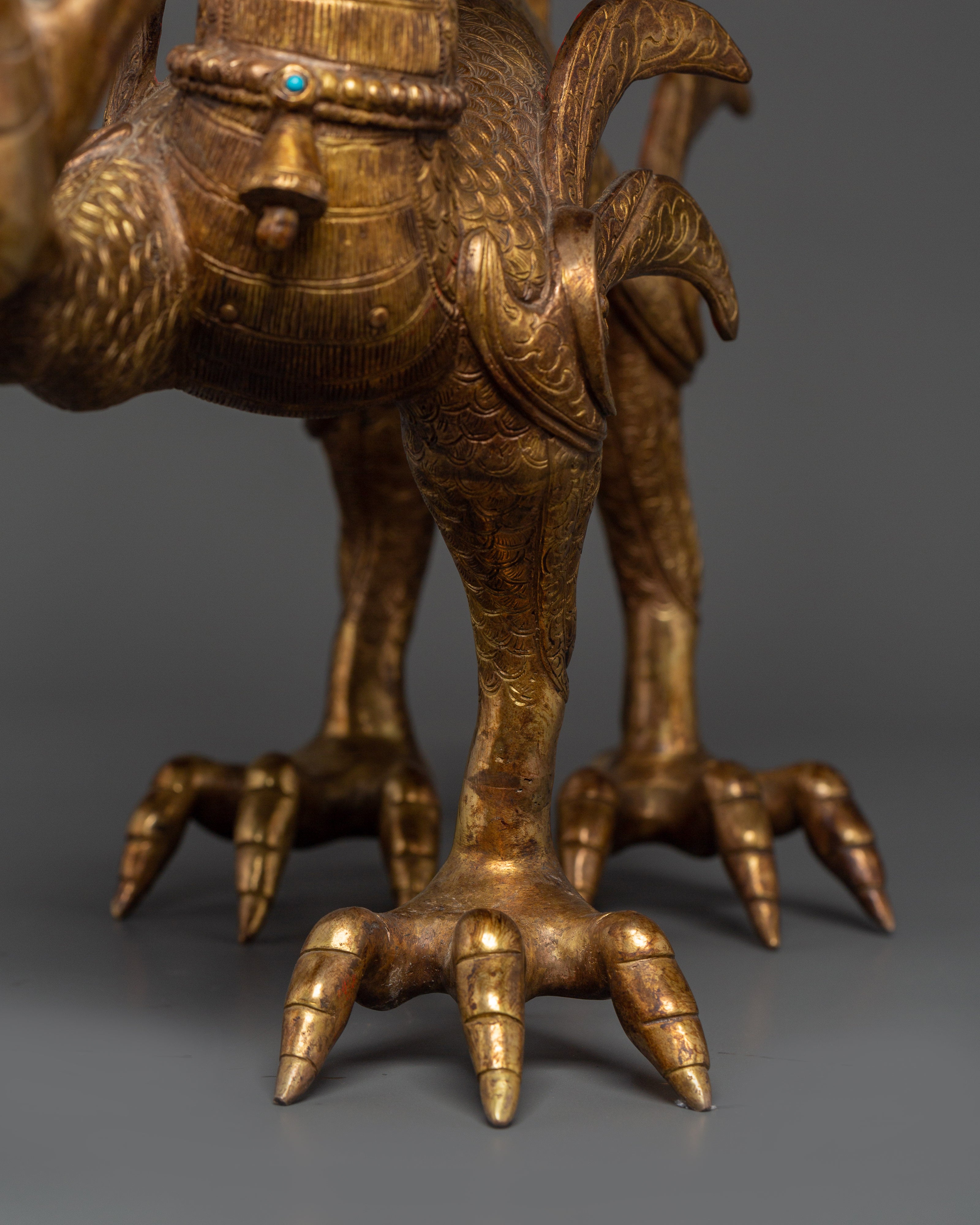 Dual Dragon Guardians Copper Statue Set | Handcrafted Feng Shui Dragon Decor
