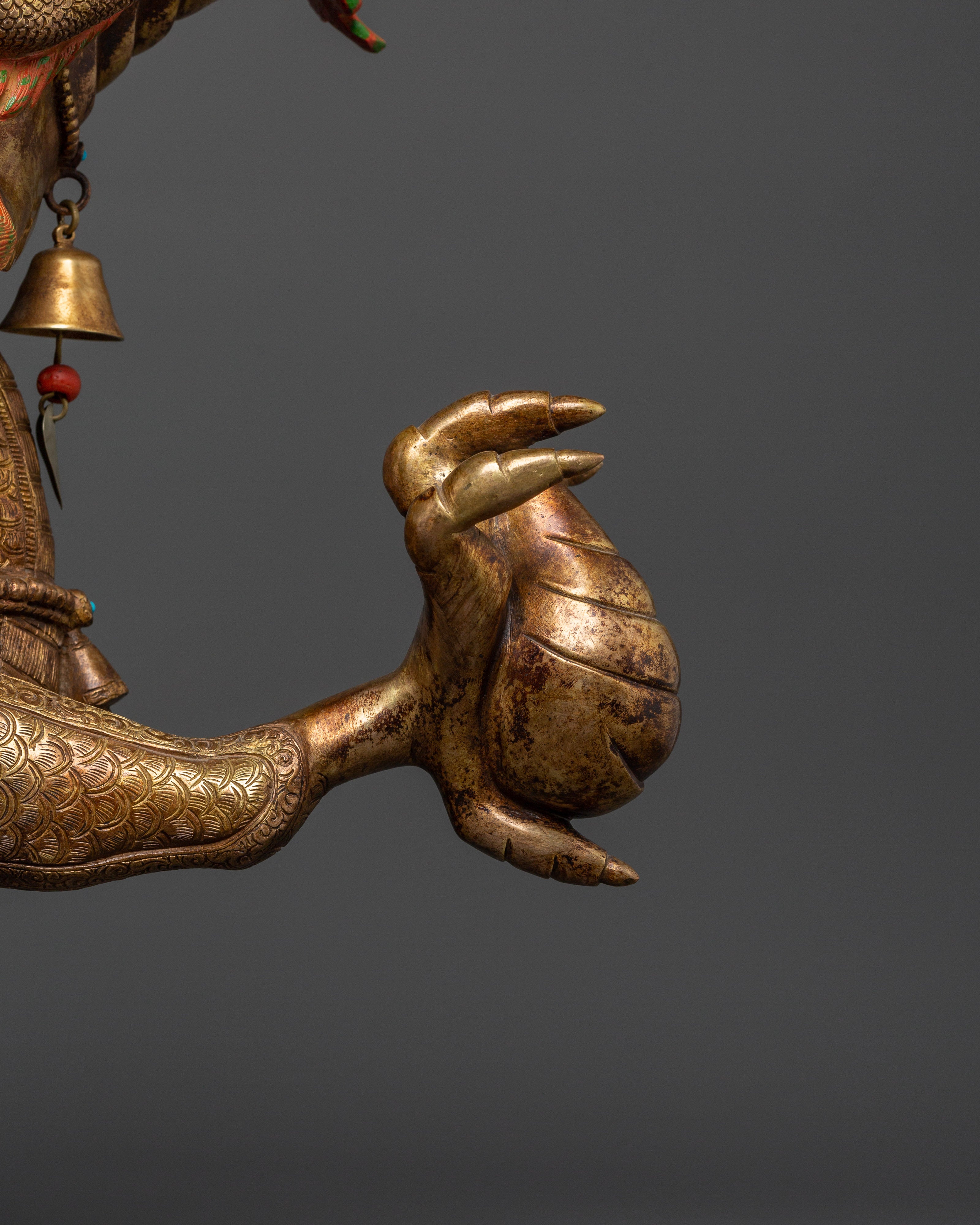 Dual Dragon Guardians Copper Statue Set | Handcrafted Feng Shui Dragon Decor