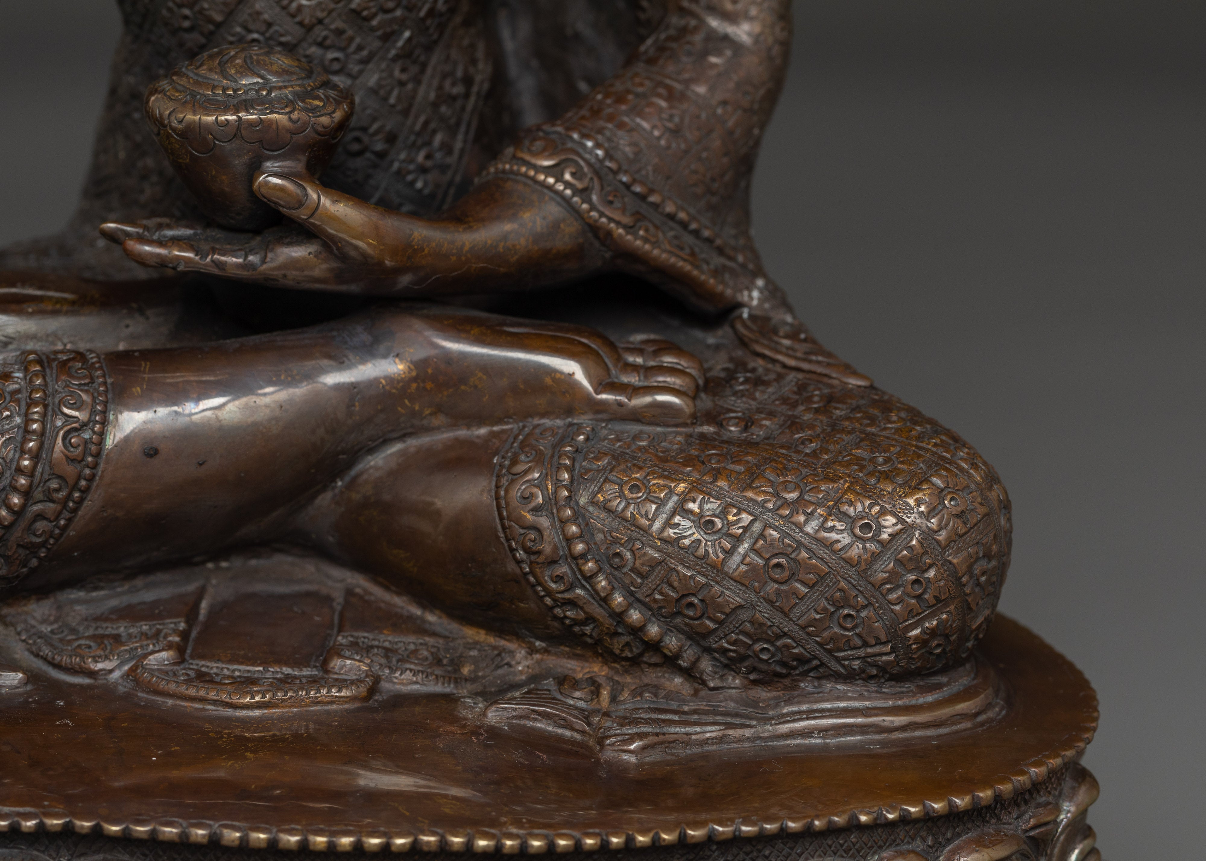 Shakyamuni Buddha Touching Earth Mudra | Tibetan Meditation Statue