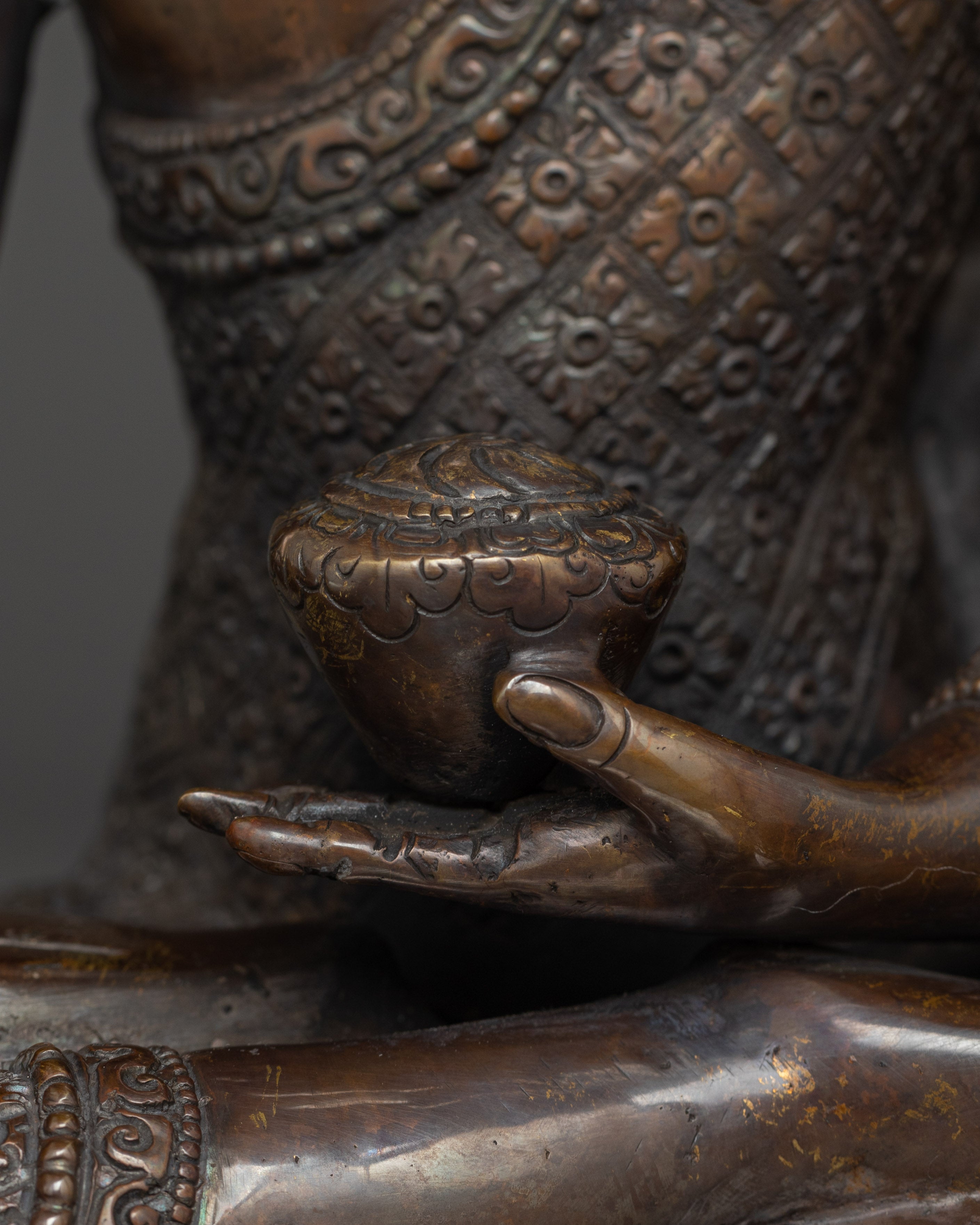Shakyamuni Buddha Touching Earth Mudra | Tibetan Meditation Statue