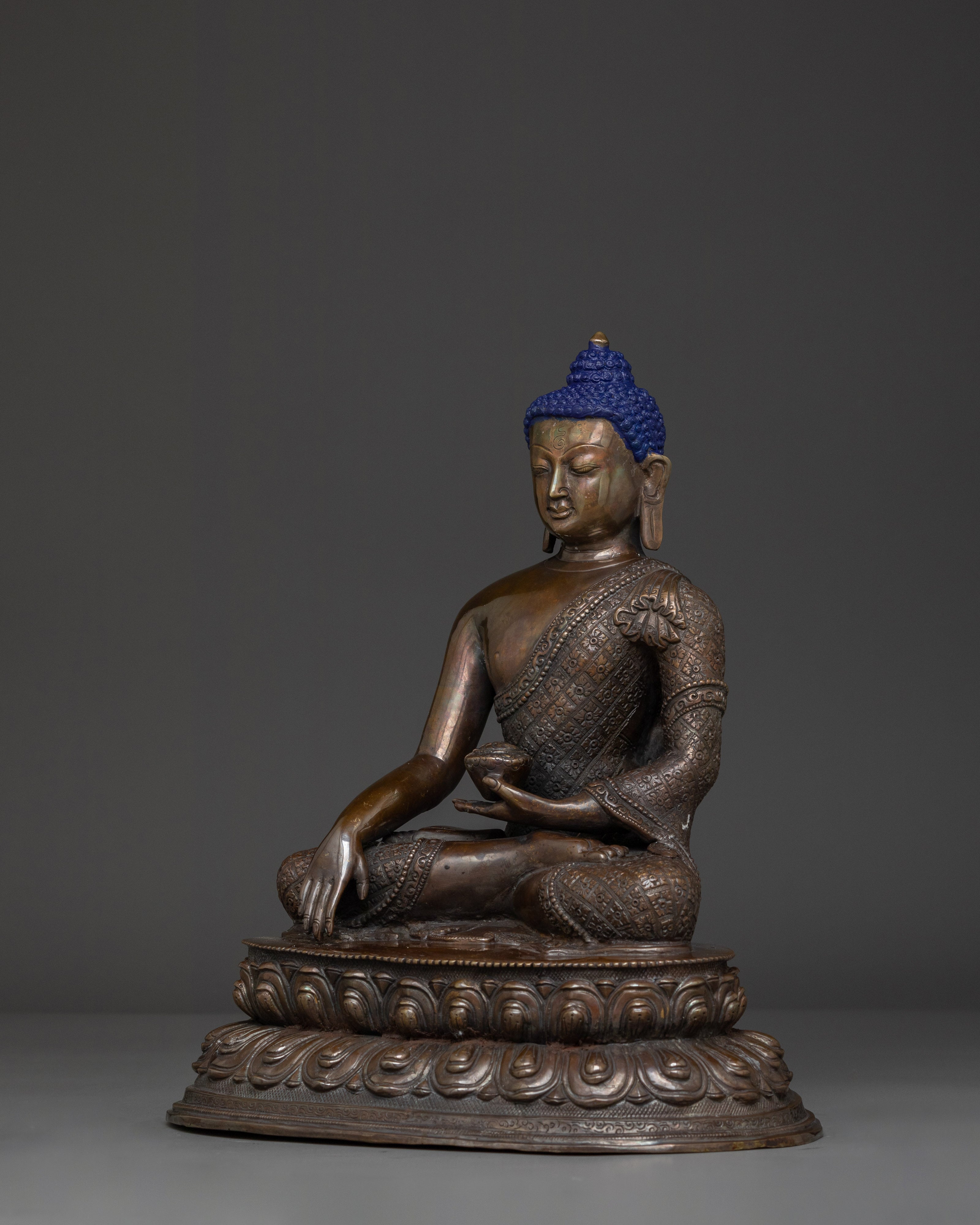 Shakyamuni Buddha Touching Earth Mudra | Tibetan Meditation Statue