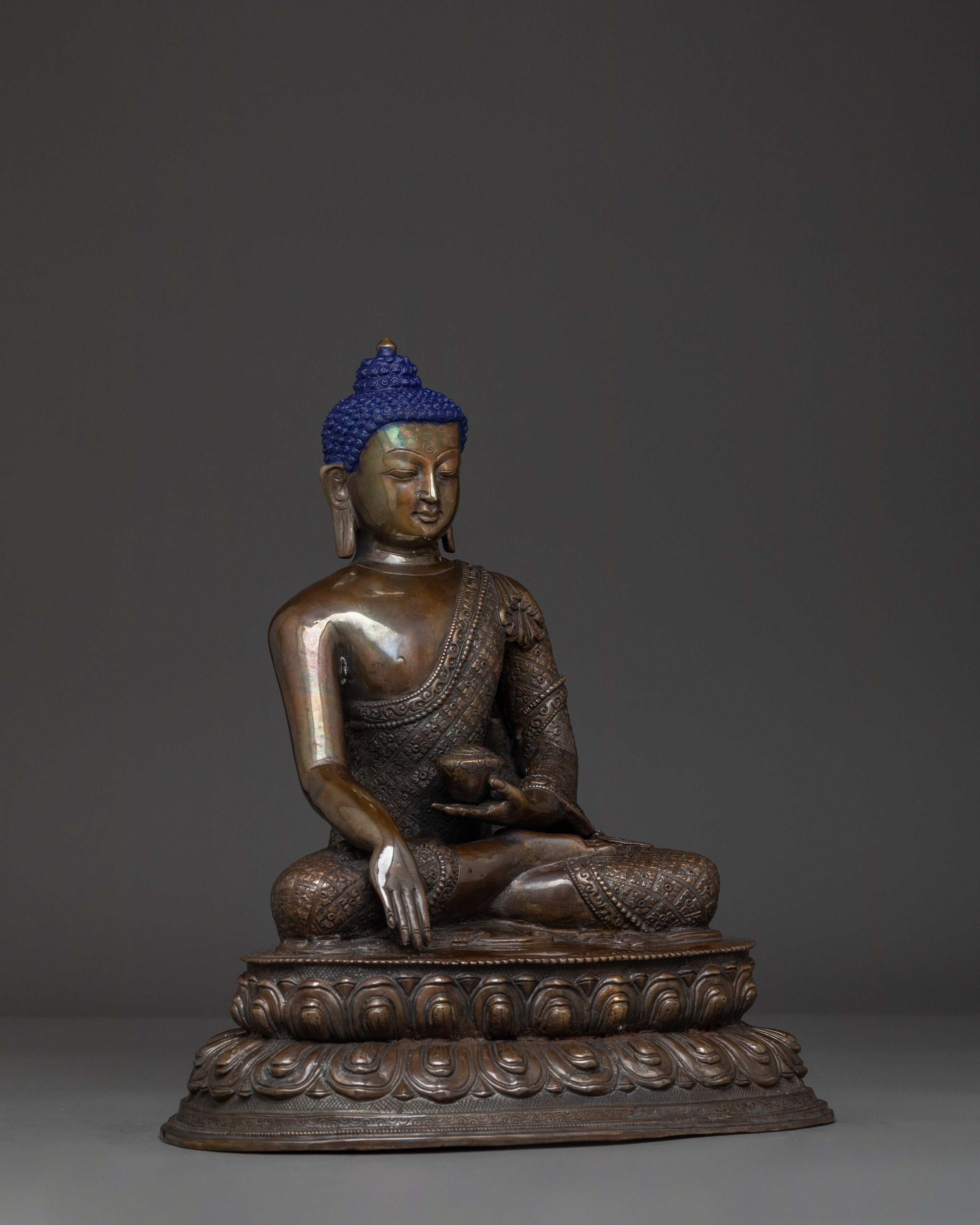 Shakyamuni Buddha Touching Earth Mudra | Tibetan Meditation Statue