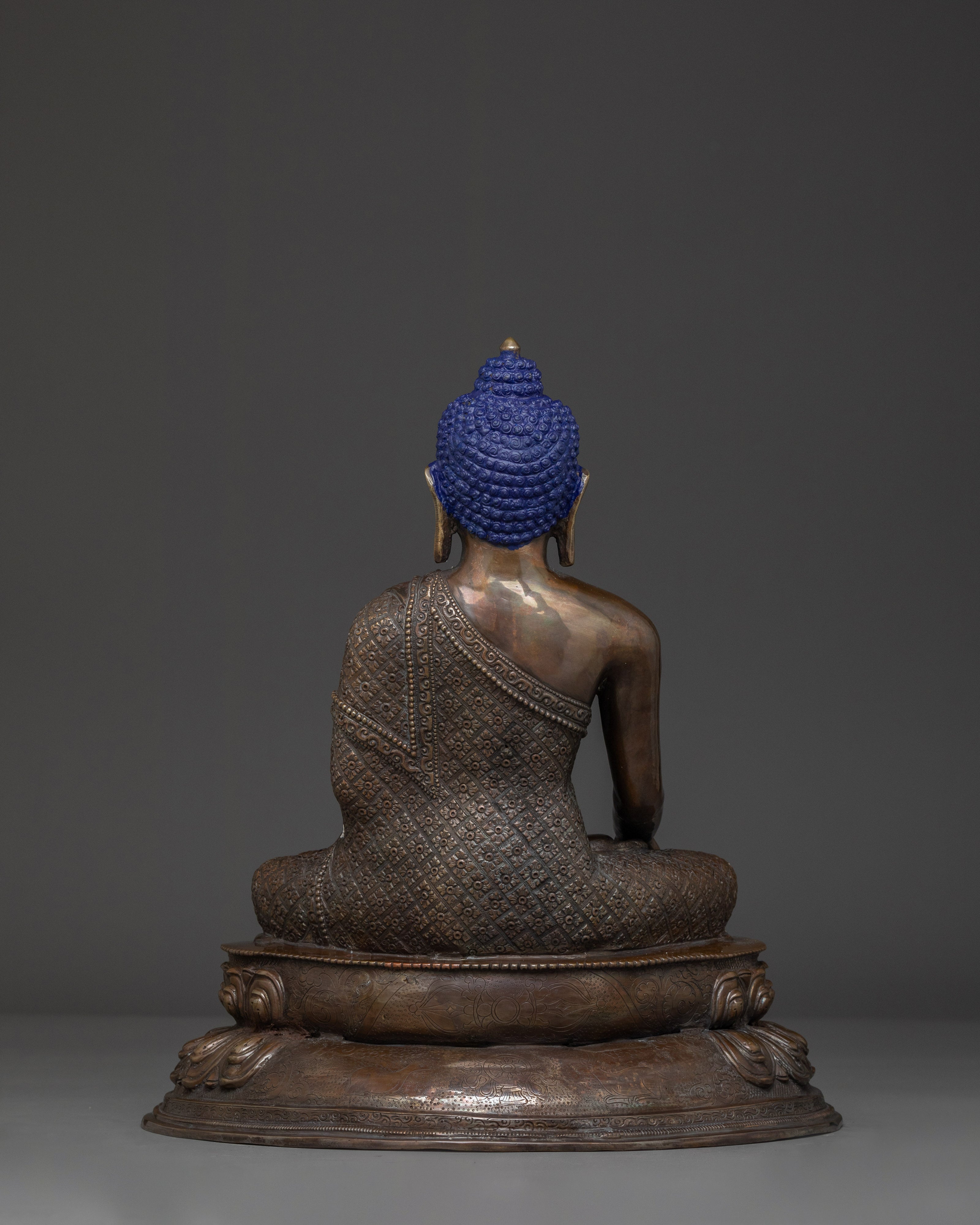 Shakyamuni Buddha Touching Earth Mudra | Tibetan Meditation Statue