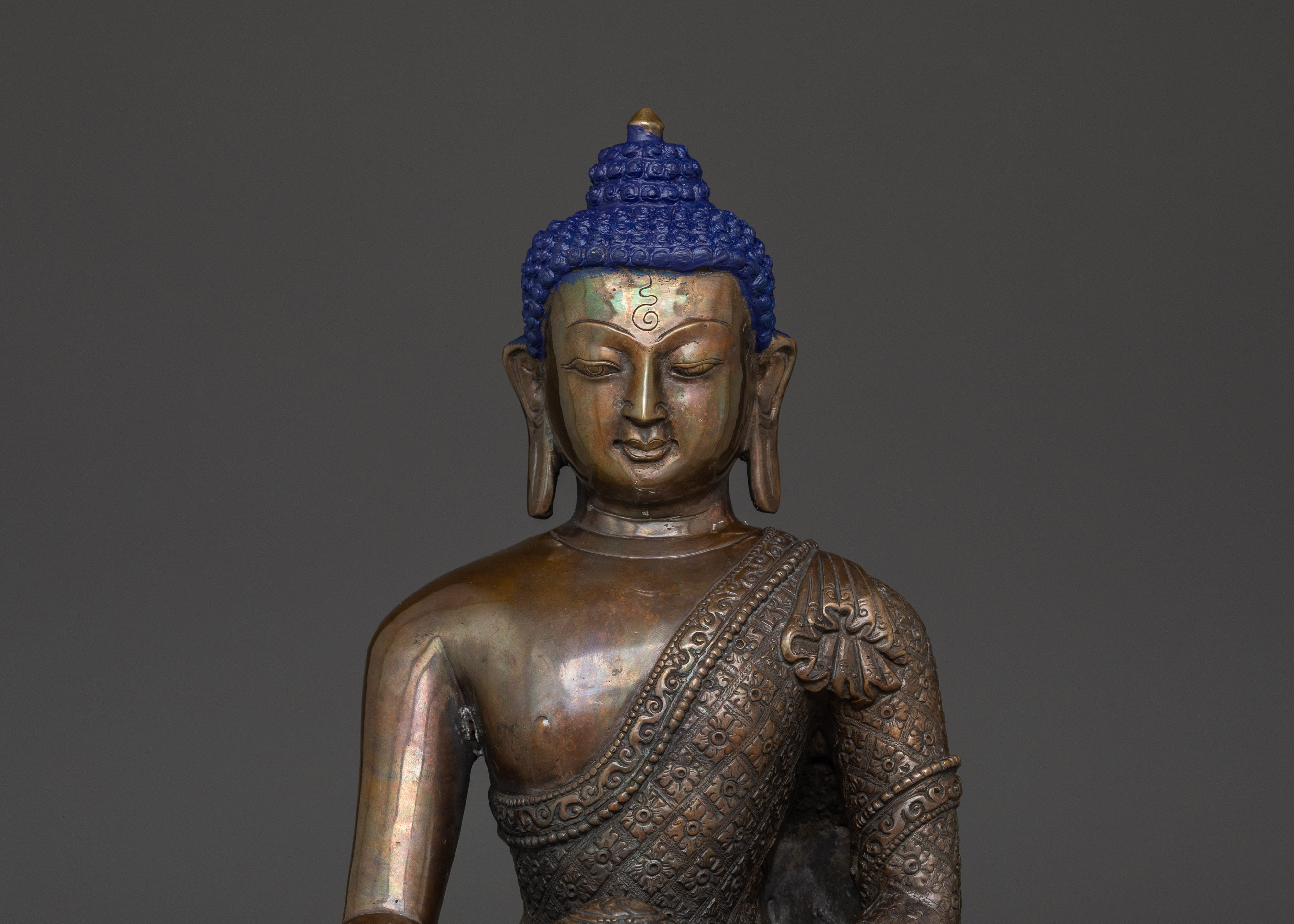 Shakyamuni Buddha Touching Earth Mudra | Tibetan Meditation Statue