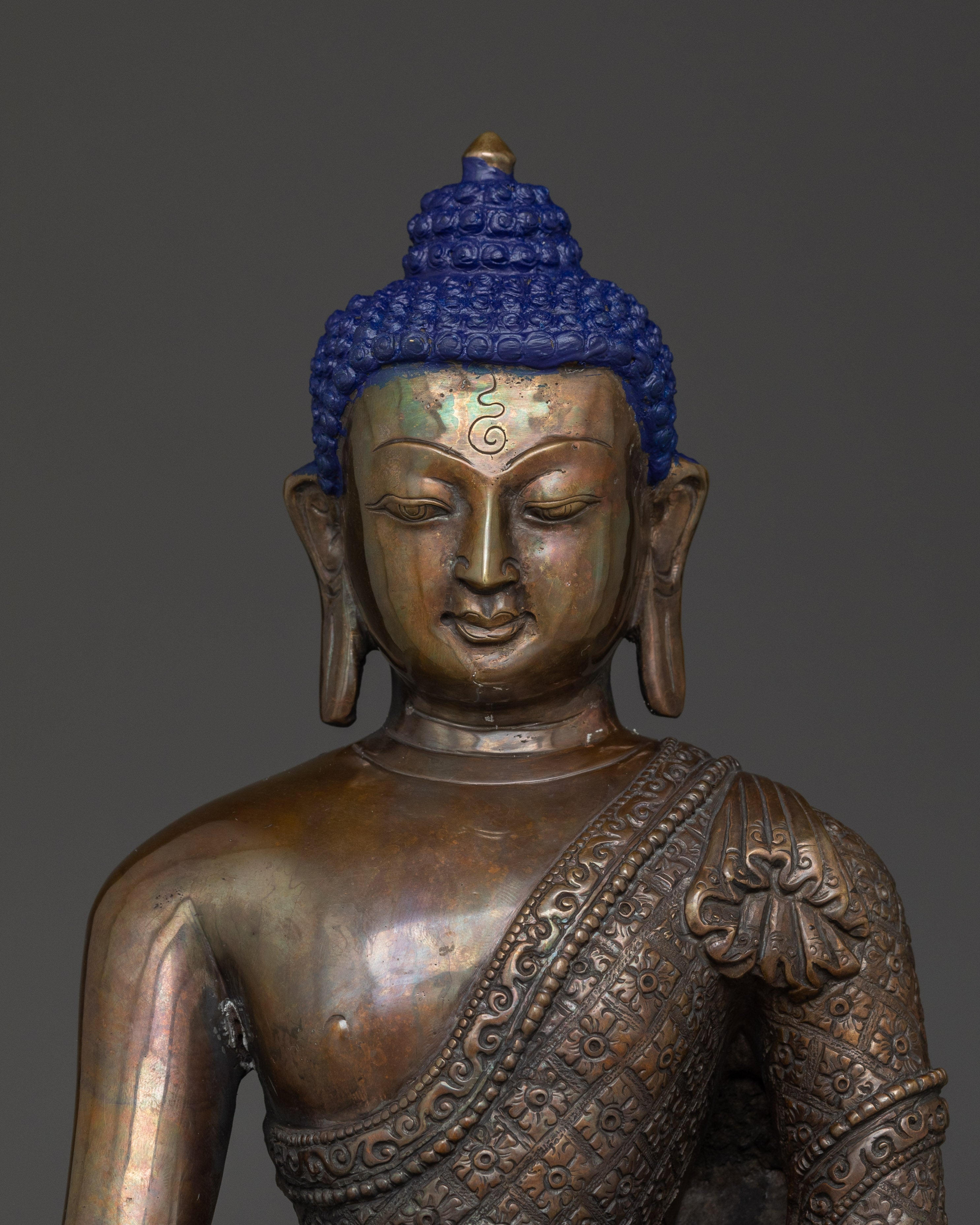 Shakyamuni Buddha Touching Earth Mudra | Tibetan Meditation Statue