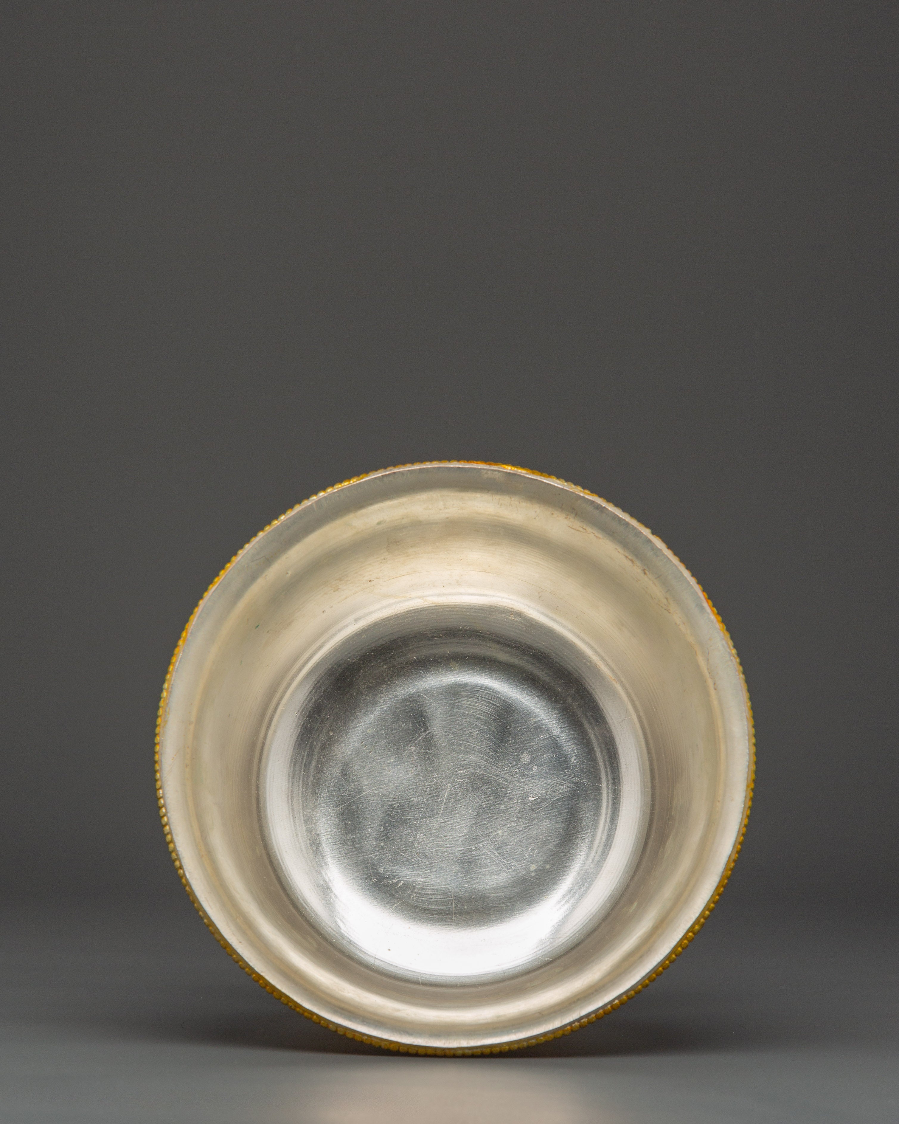Tibetan Buddhist Water Offering Bowl | Traditional Ceremonial Offering Bowl