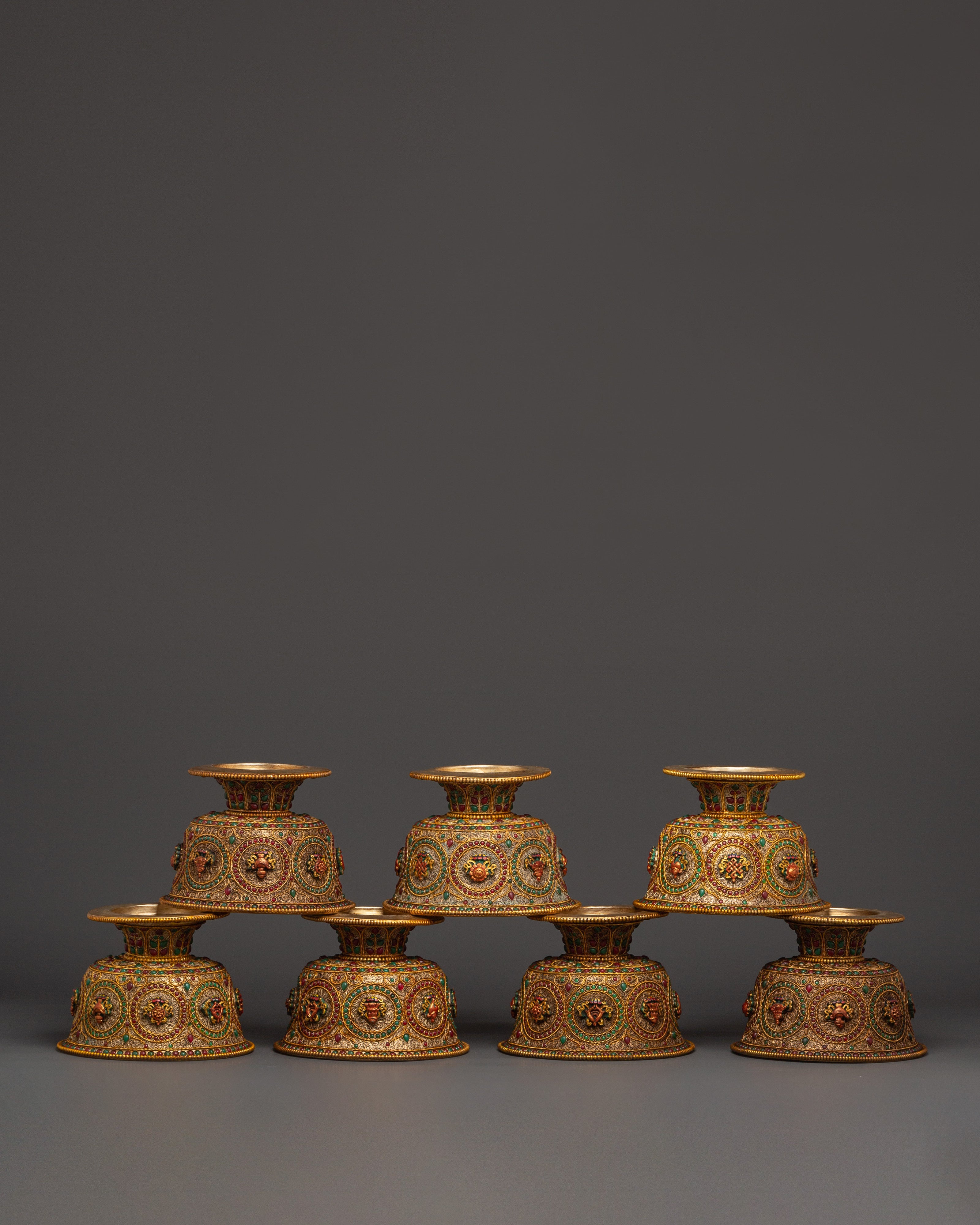 Ceremonial Offering Bowl Set For Spiritual Practices | Traditional Bowl for Water Offering