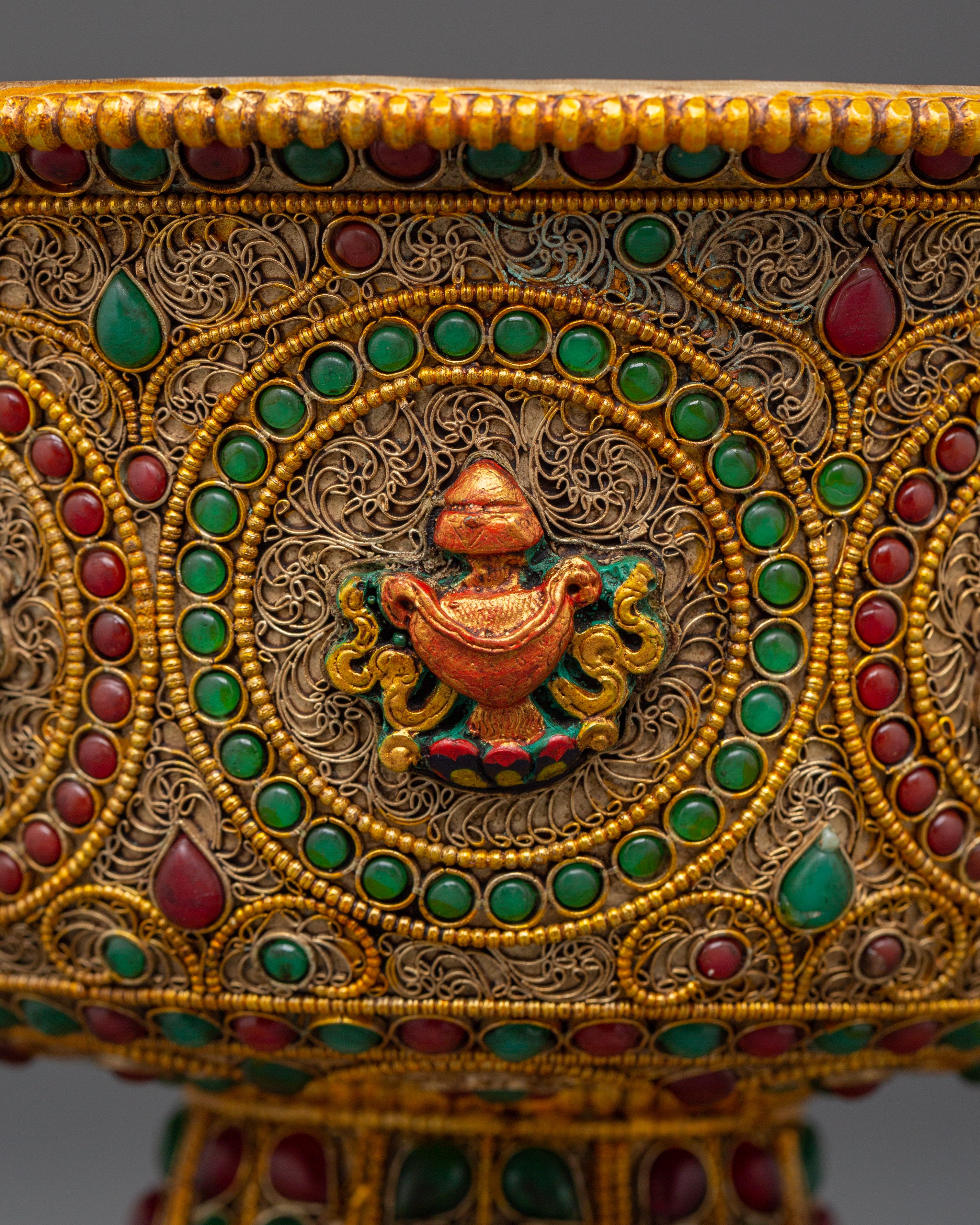 Ceremonial Offering Bowl Set For Spiritual Practices | Traditional Bowl for Water Offering