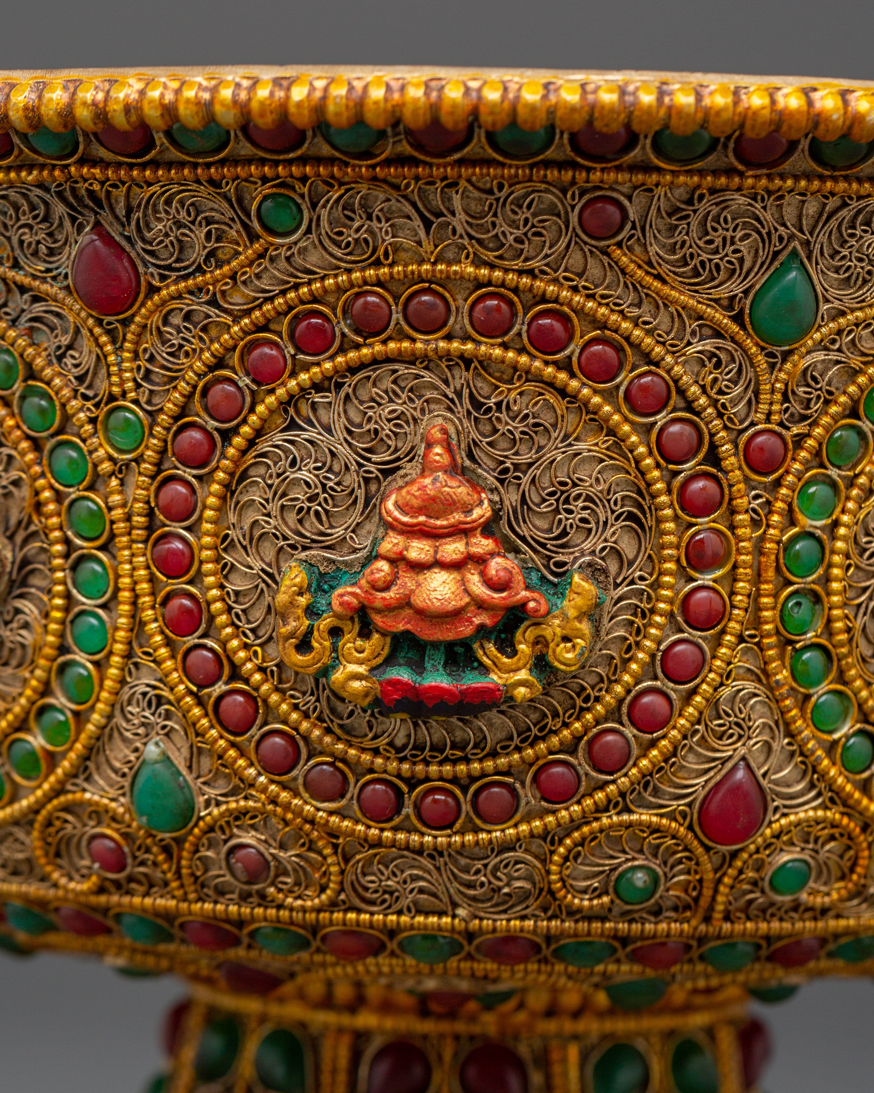 Ceremonial Offering Bowl Set For Spiritual Practices | Traditional Bowl for Water Offering