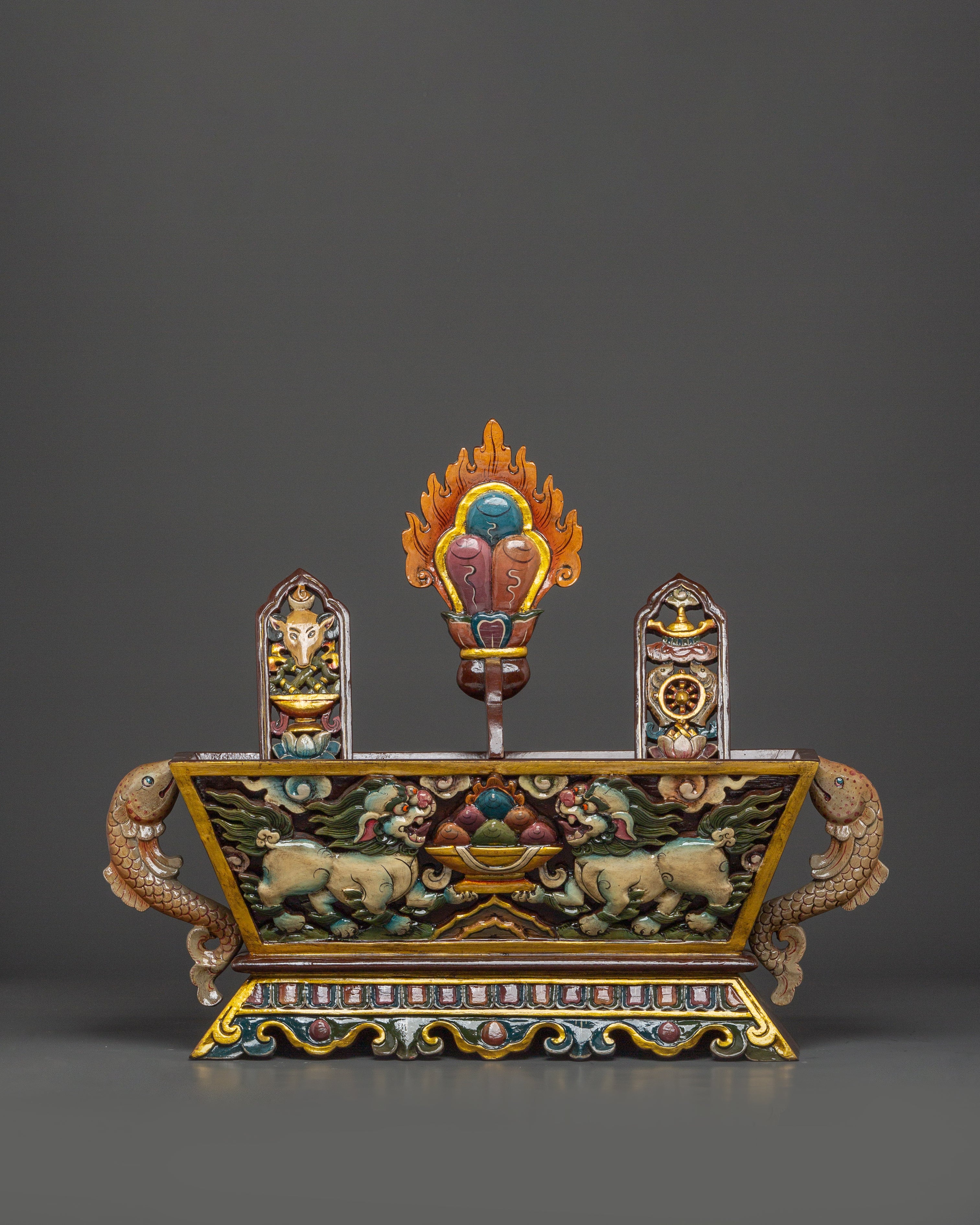 The Tibetan Buddhist Chemar Box | Sacred Box For Buddhist Rituals and Sacred Ceremonies