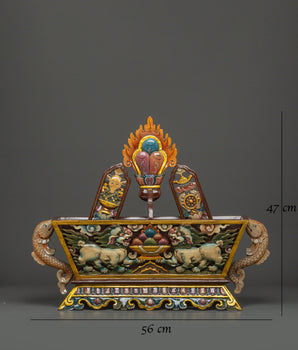 The Tibetan Buddhist Chemar Box | Sacred Box For Buddhist Rituals and Sacred Ceremonies