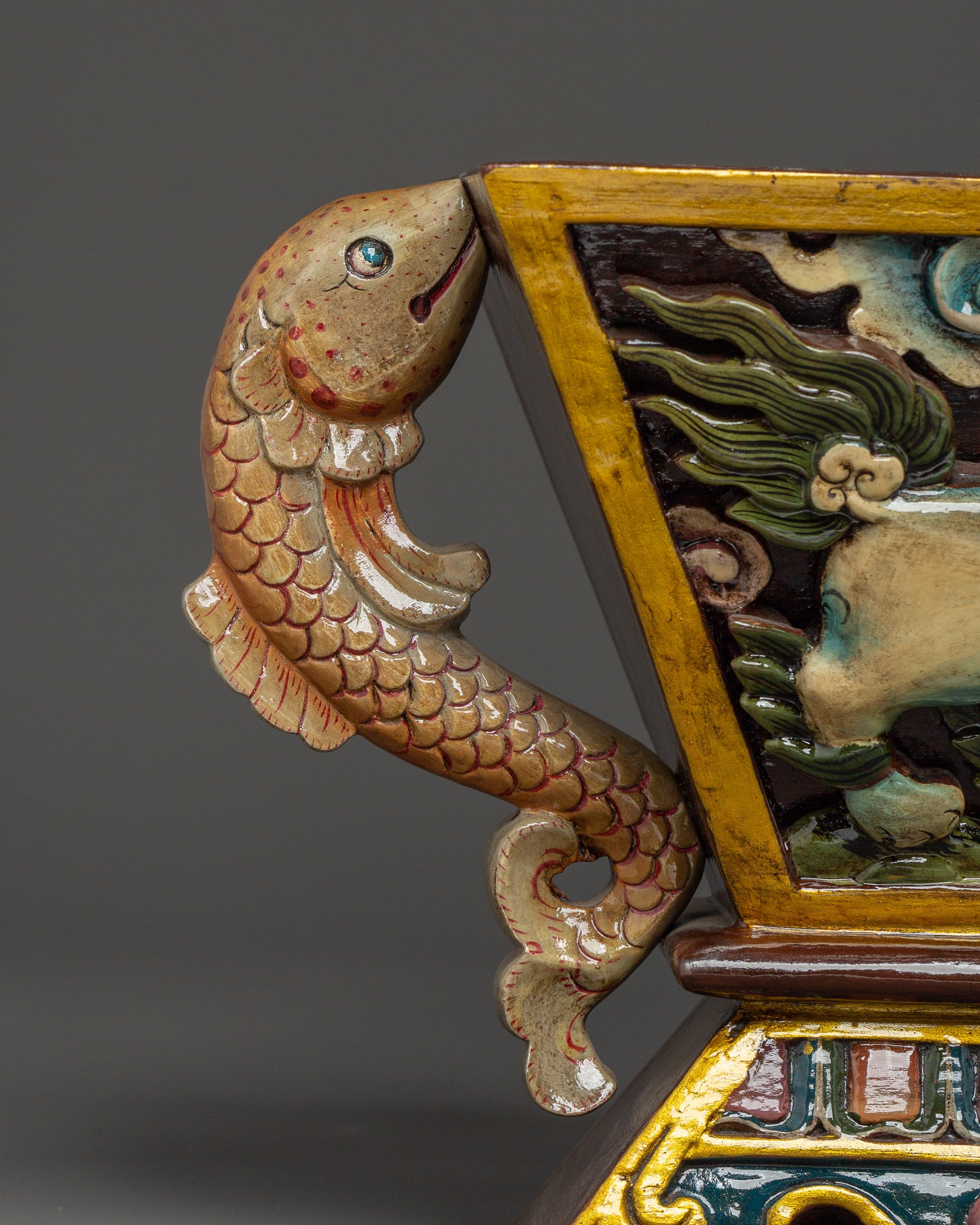 The Tibetan Buddhist Chemar Box | Sacred Box For Buddhist Rituals and Sacred Ceremonies