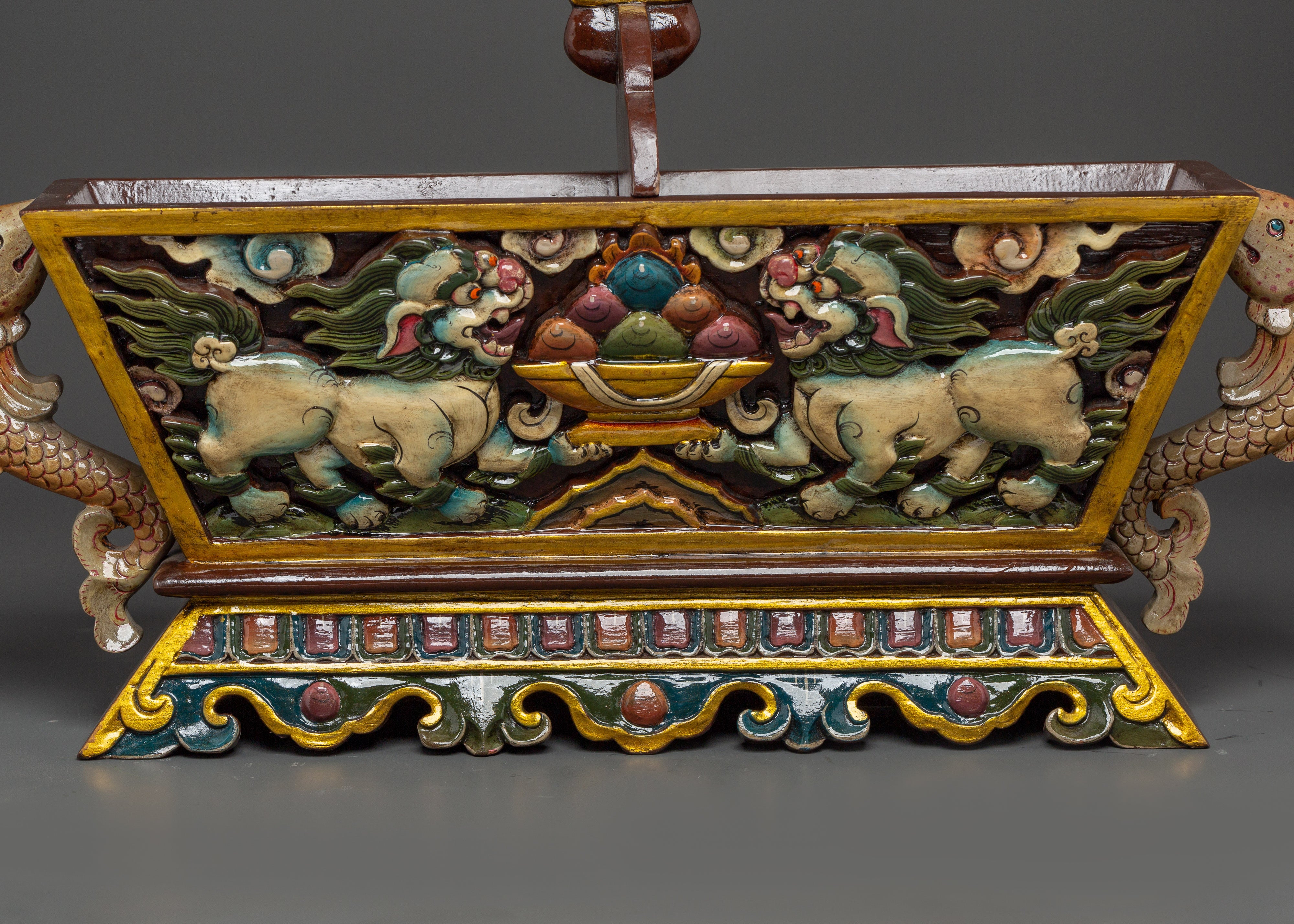 The Tibetan Buddhist Chemar Box | Sacred Box For Buddhist Rituals and Sacred Ceremonies