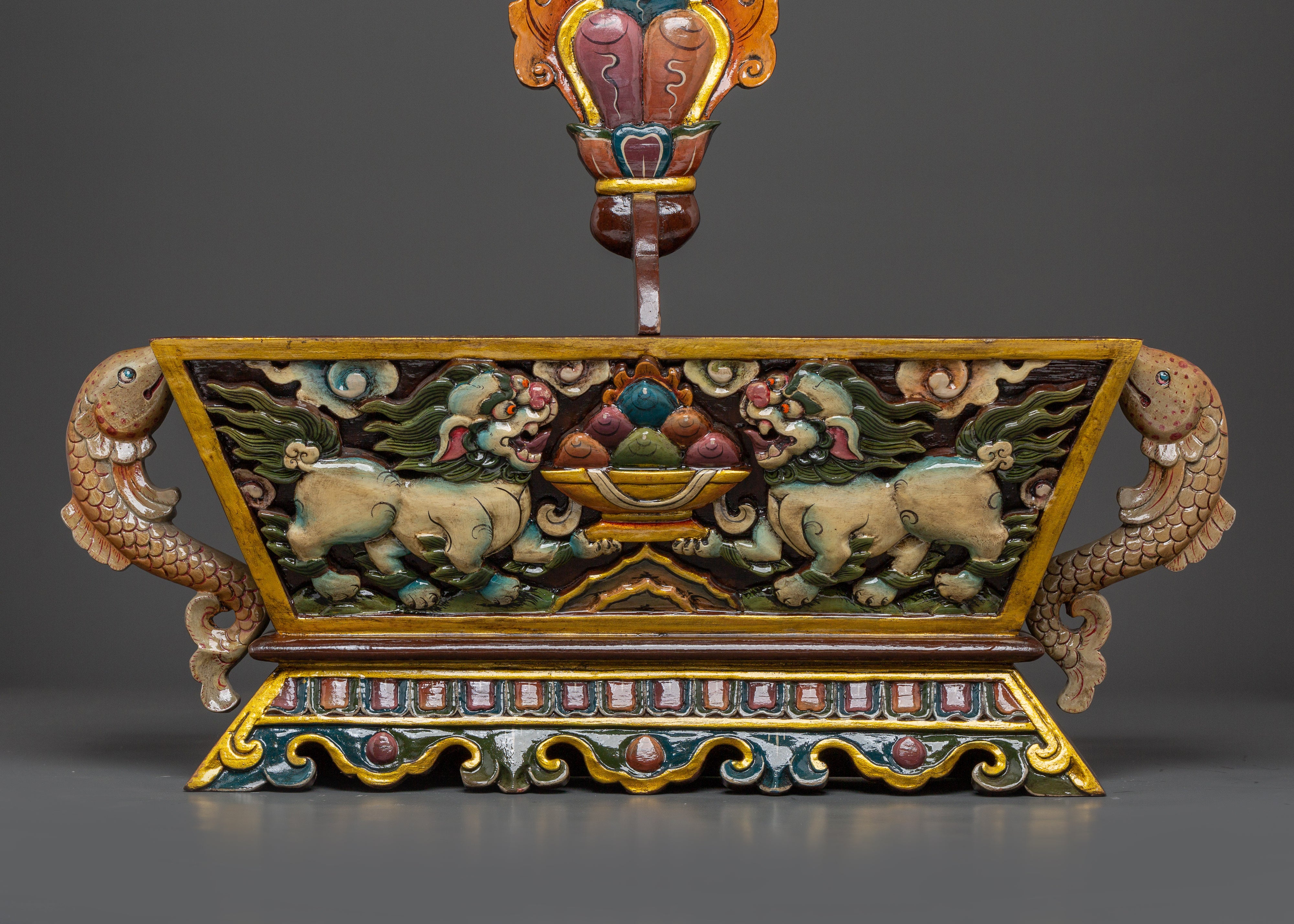 The Tibetan Buddhist Chemar Box | Sacred Box For Buddhist Rituals and Sacred Ceremonies