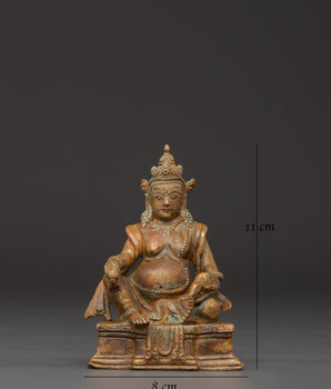 Dzambala Wealth Deity Copper Statue | Traditional Tibetan Deity of Abundance