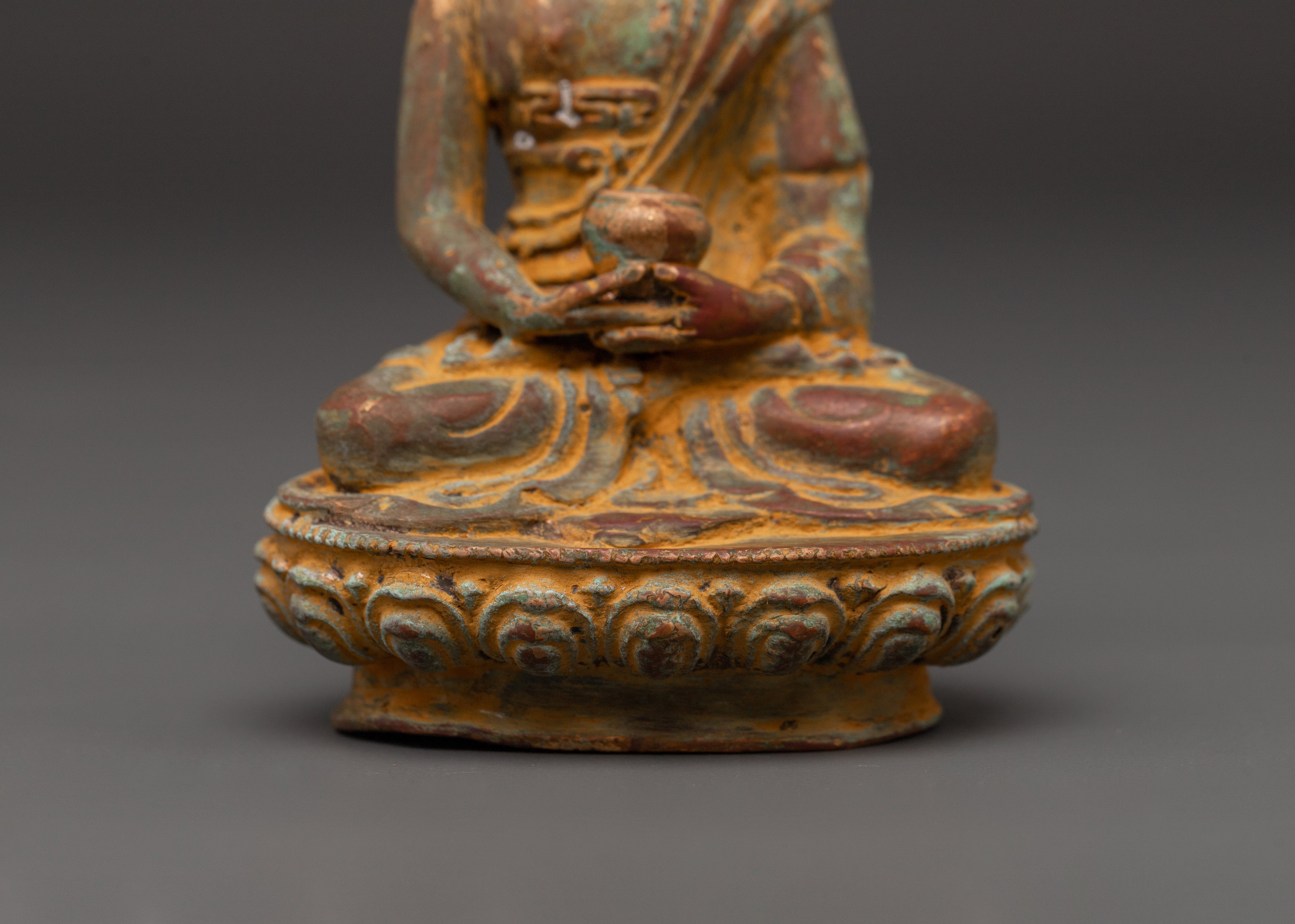 Amitabha Buddha Buddhist Statue | Copper Sculpture Symbolizing Compassion & Peace