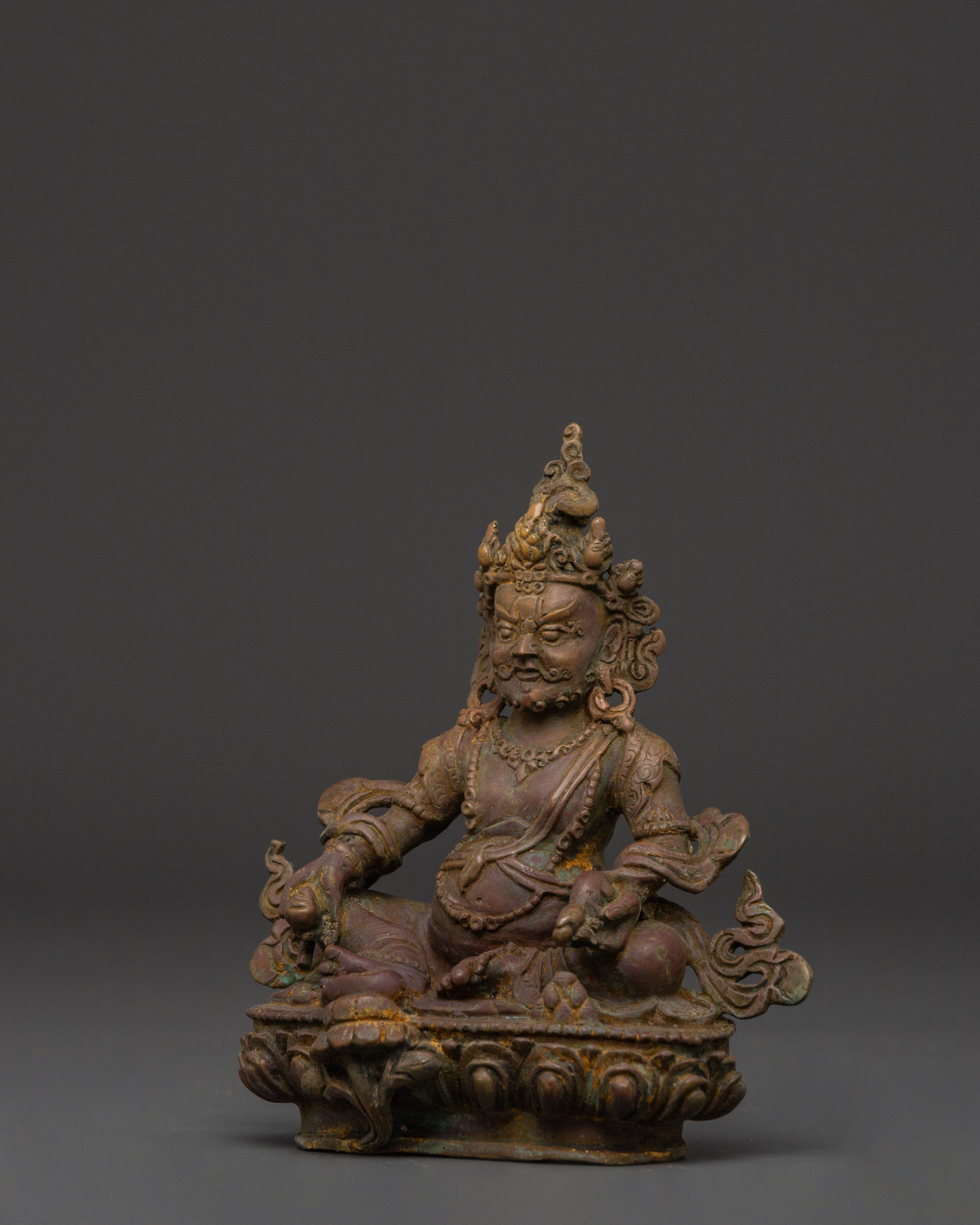 Dzambhala Statue of Wealth Deity | Traditional Buddhist Art Work