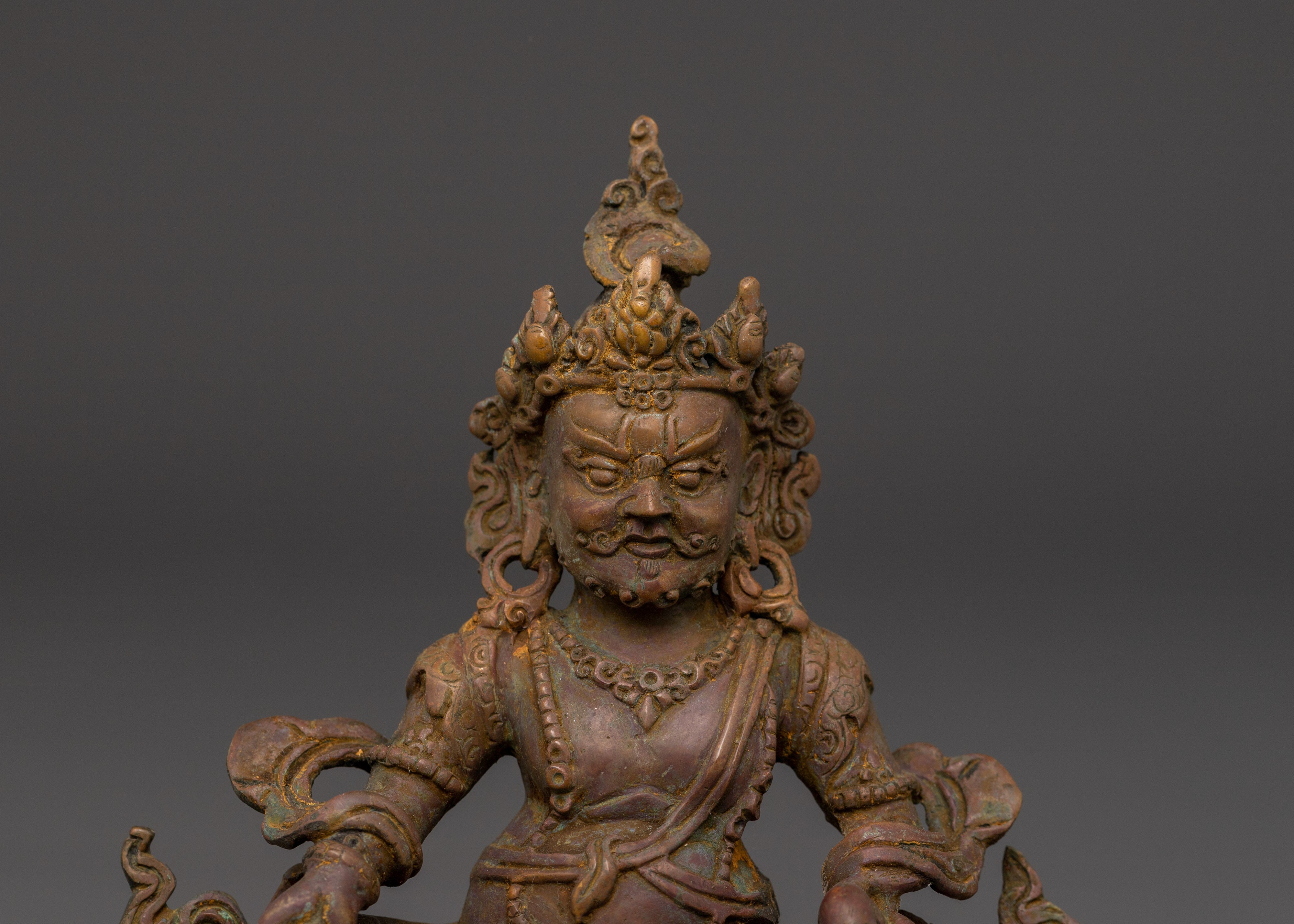 Dzambhala Statue of Wealth Deity | Traditional Buddhist Art Work