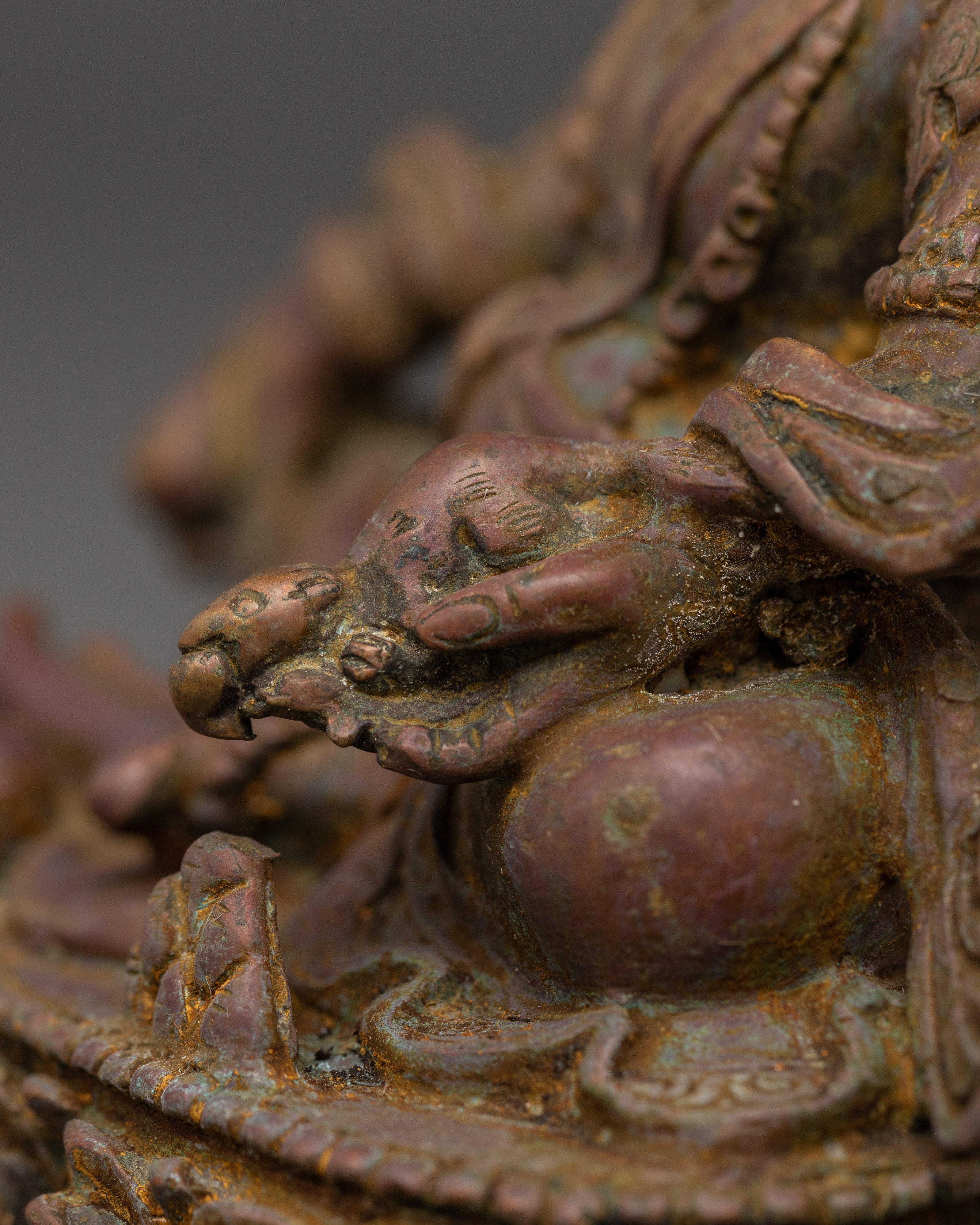 Dzambhala Statue of Wealth Deity | Traditional Buddhist Art Work