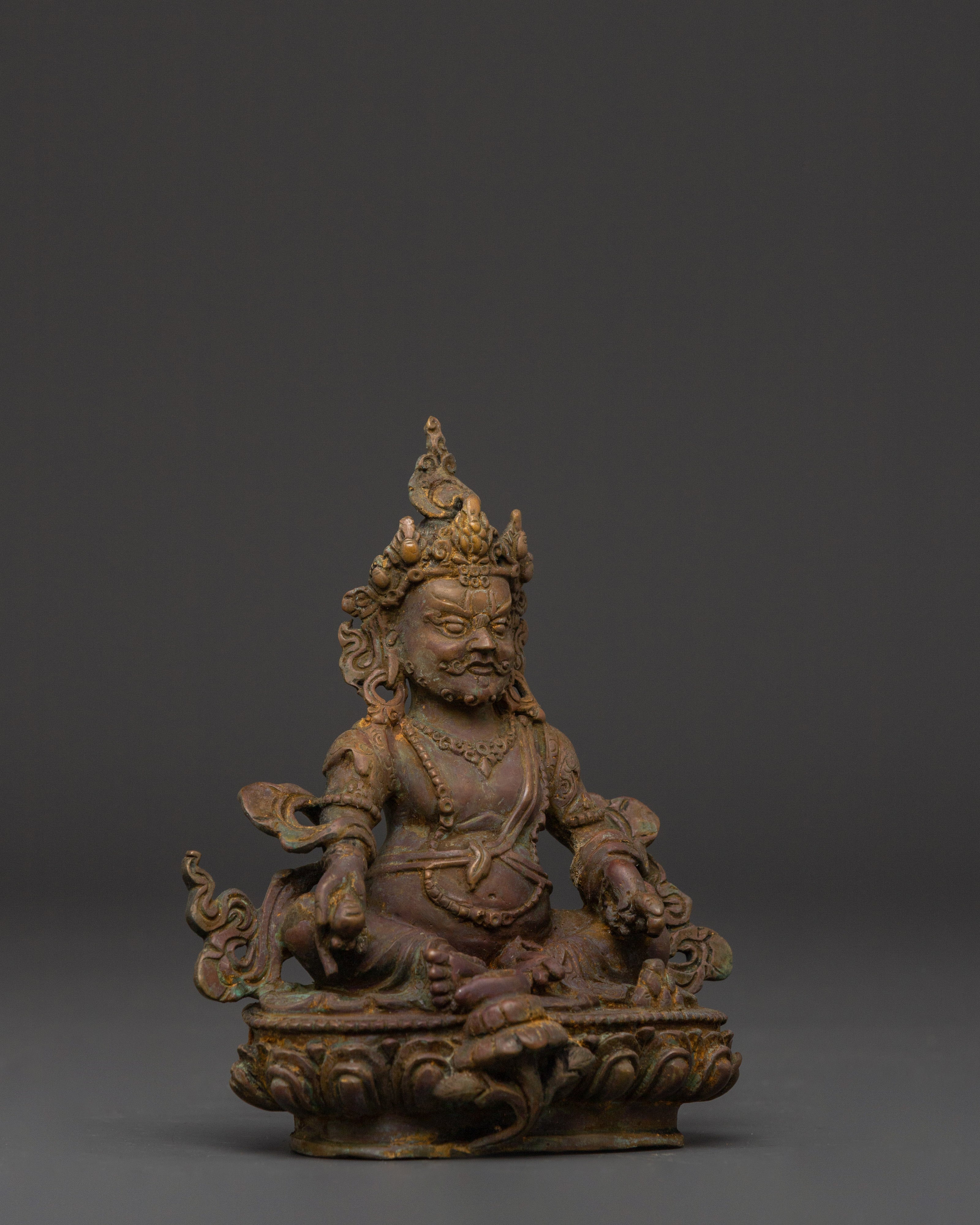 Dzambhala Statue of Wealth Deity | Traditional Buddhist Art Work