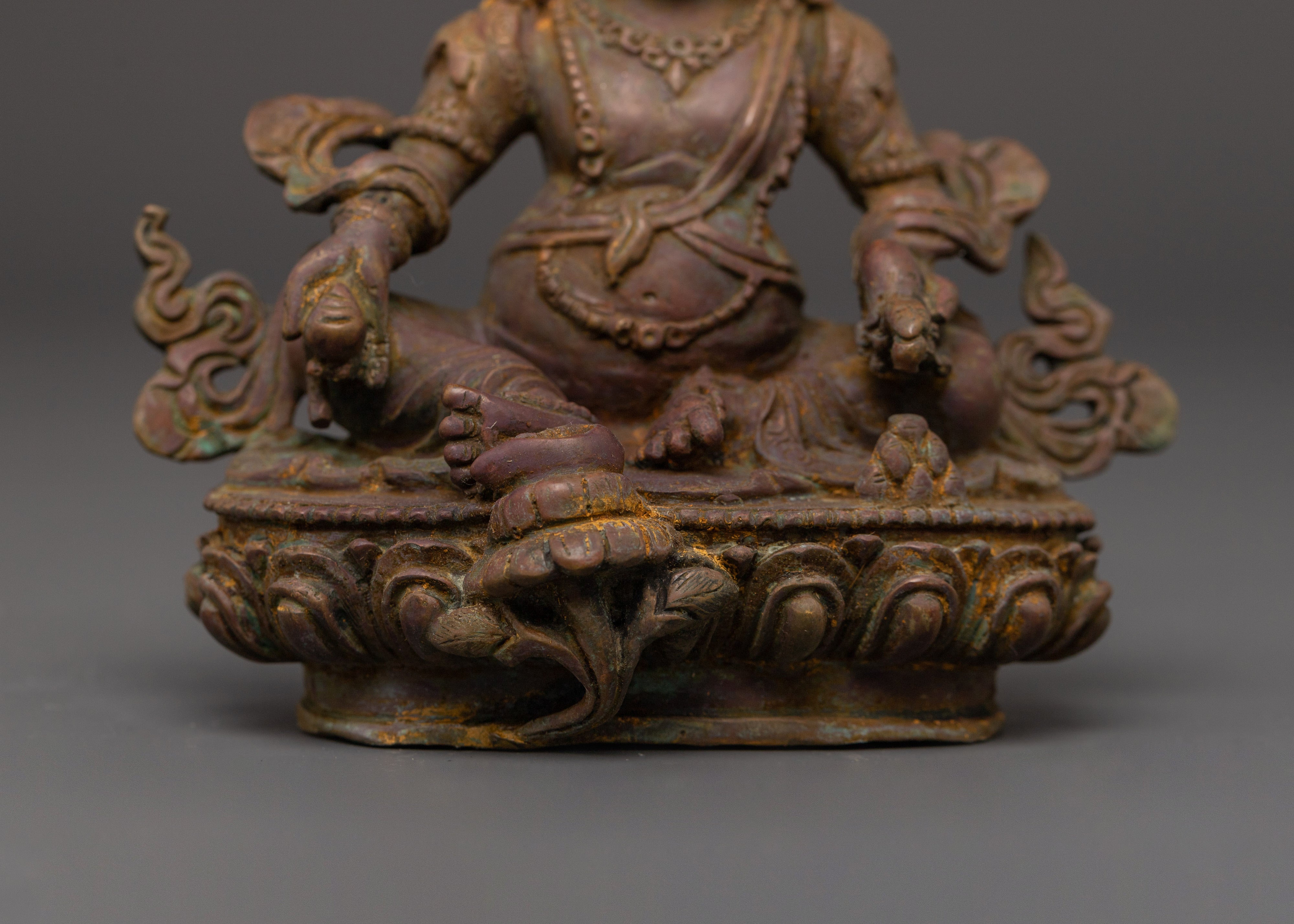 Dzambhala Statue of Wealth Deity | Traditional Buddhist Art Work