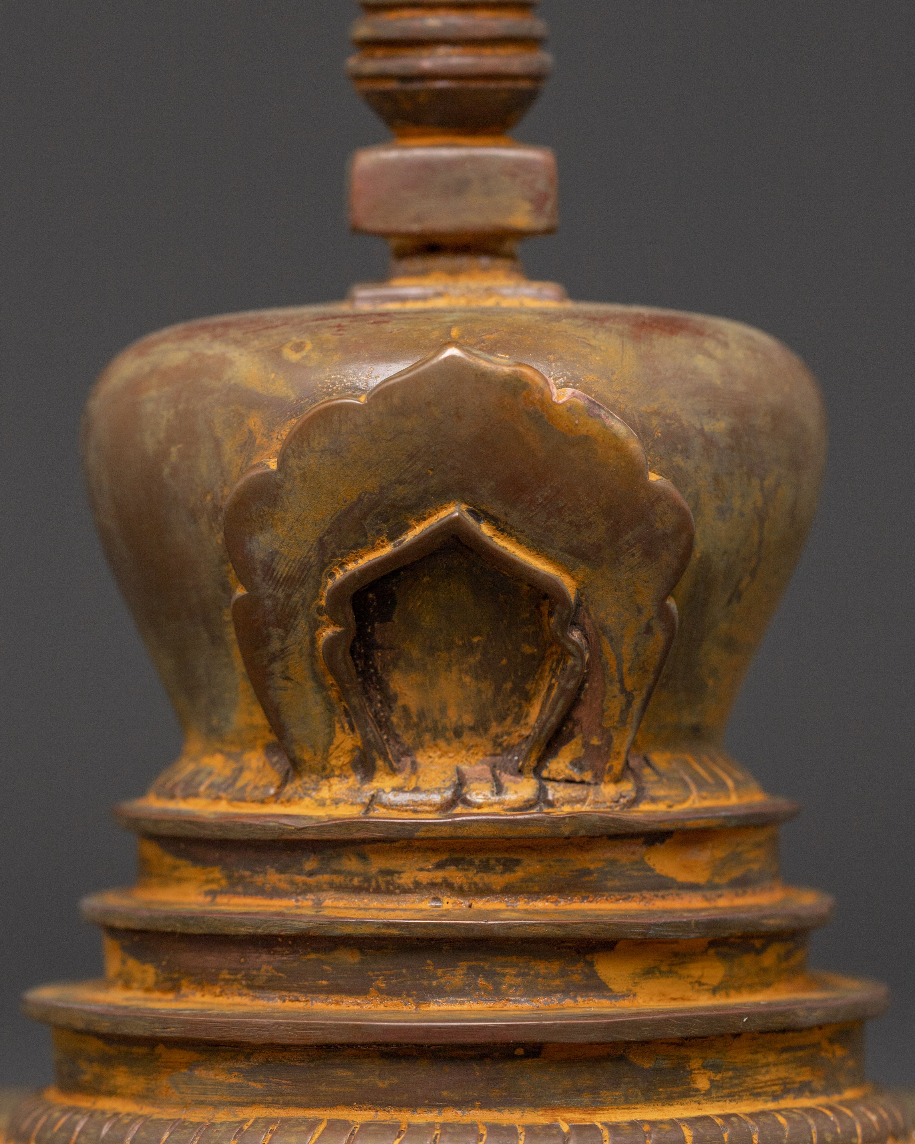 Buddha Relic Monument | Handcrafted Copper Buddhist Stupa