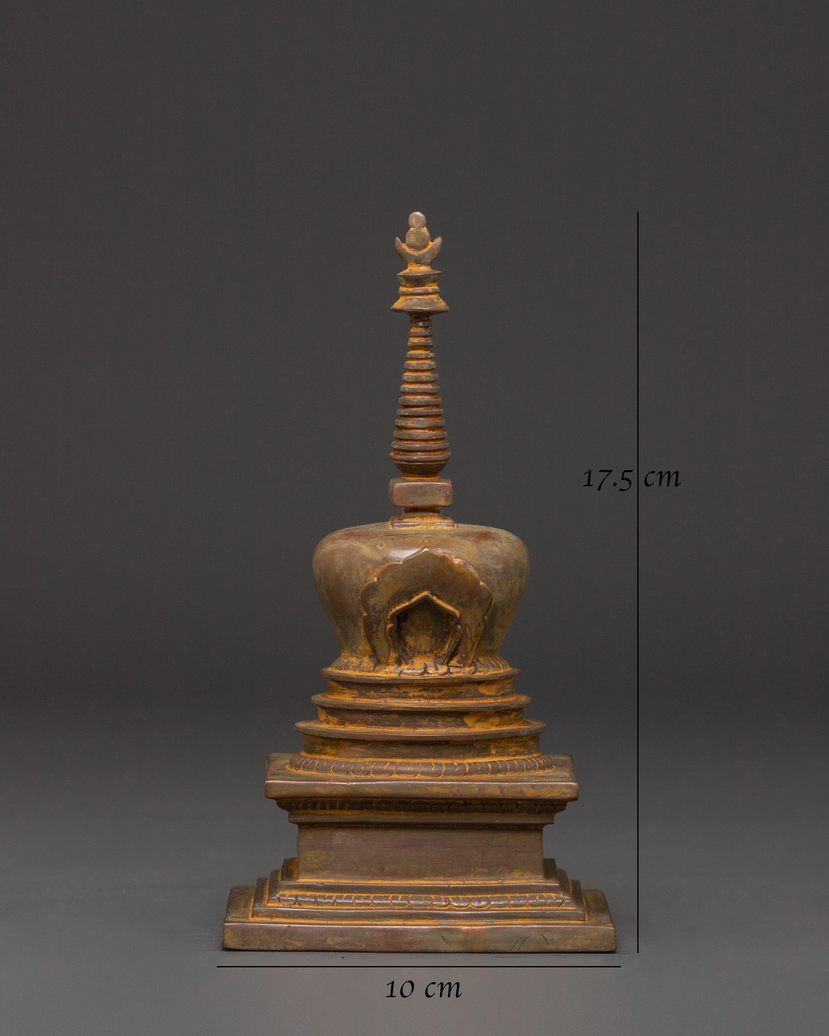 Buddha Relic Monument | Handcrafted Copper Buddhist Stupa