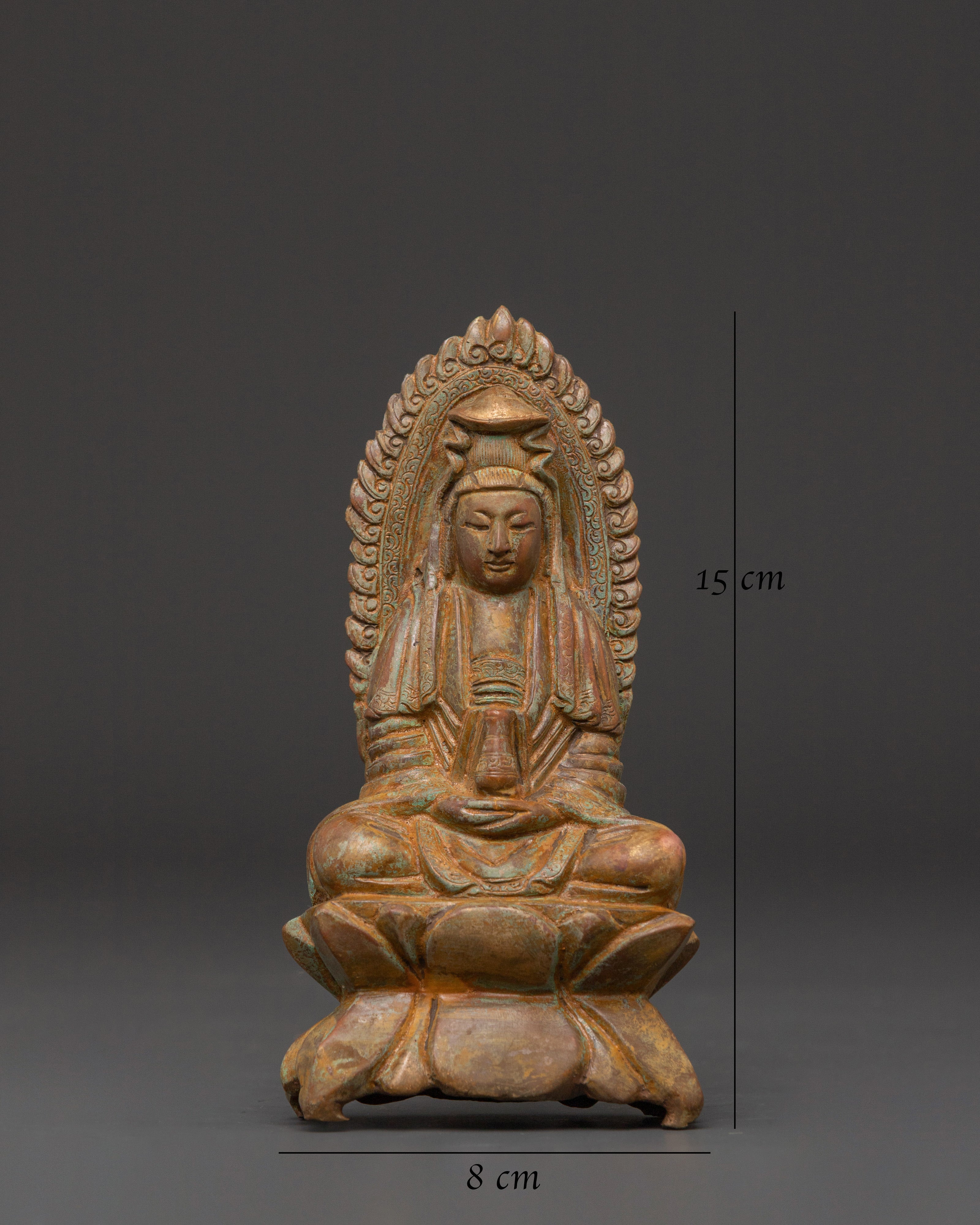 Avalokitesvara Bodhisattva of Compassion | Handcrafted Copper Statue
