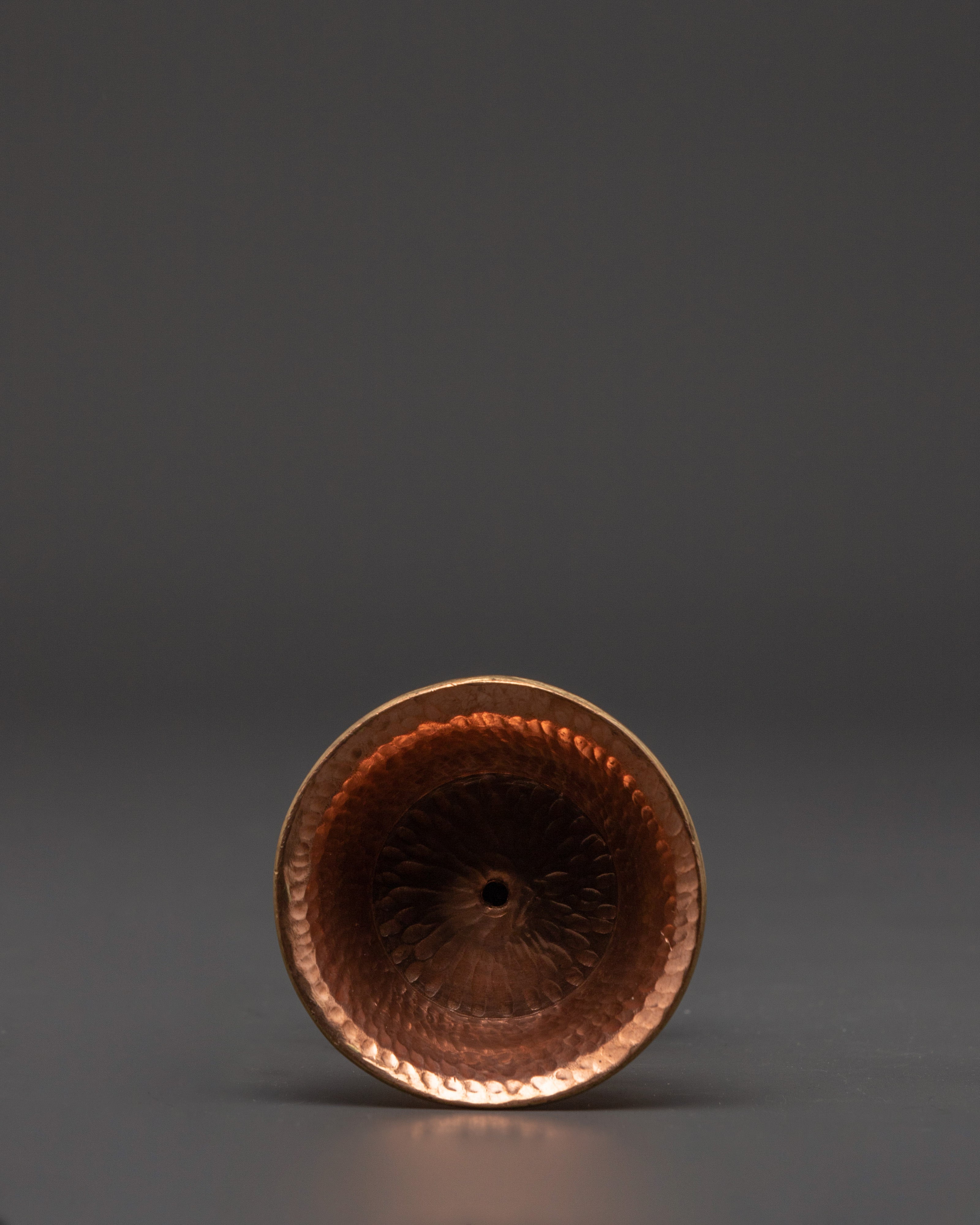 Copper Lamp Set with Intricate Design | Handcrafted Ritual Decor