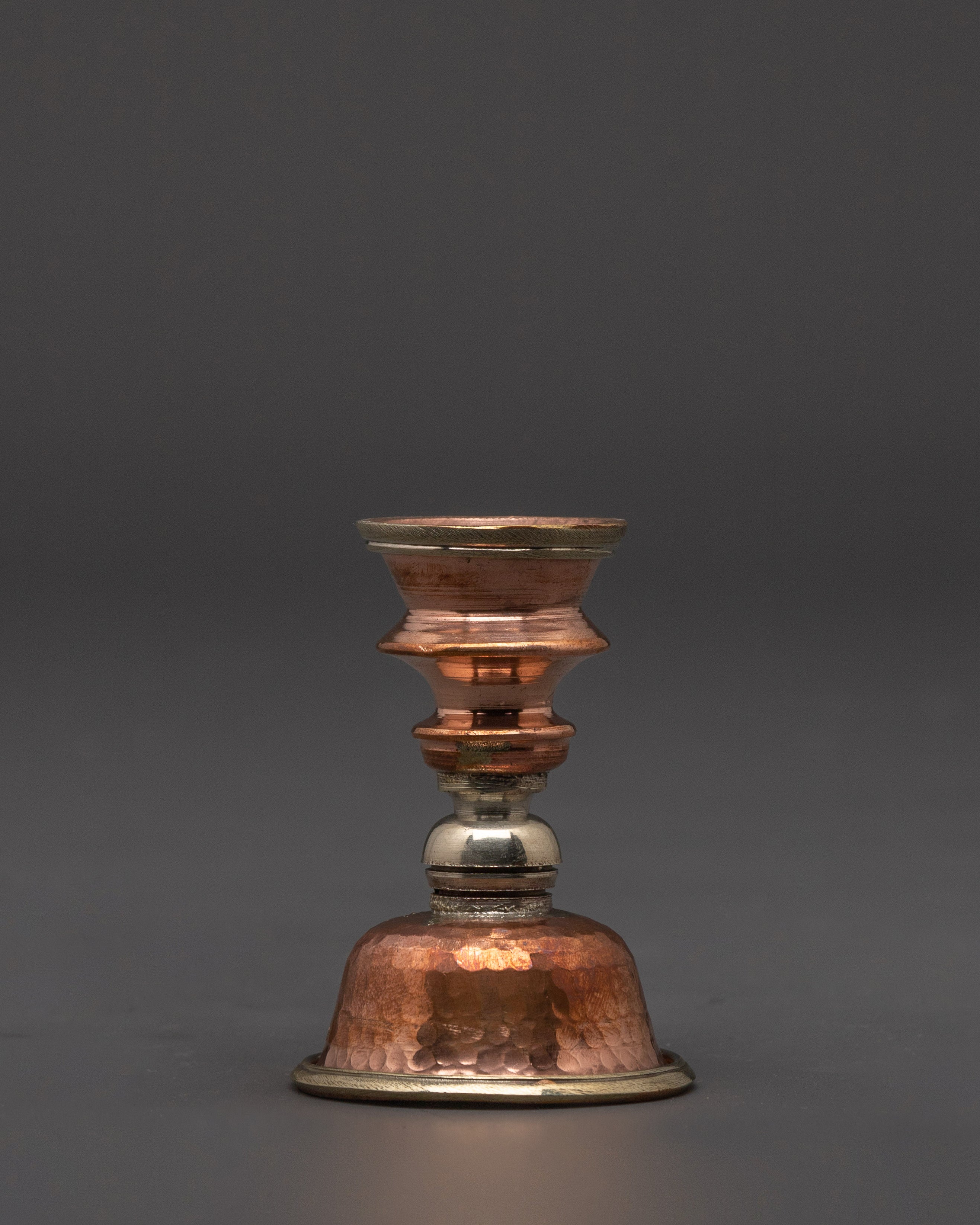 Altar Butter Lamp Set | Handcrafted Copper Ritual Lamps