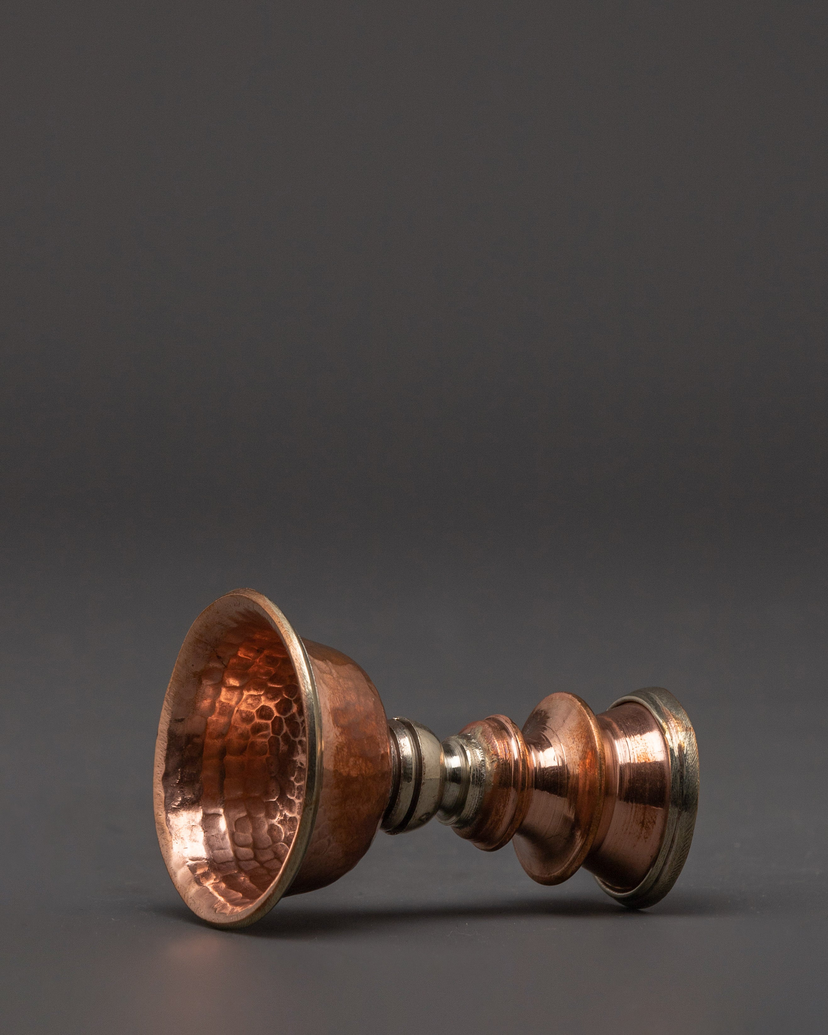 Altar Butter Lamp Set | Handcrafted Copper Ritual Lamps