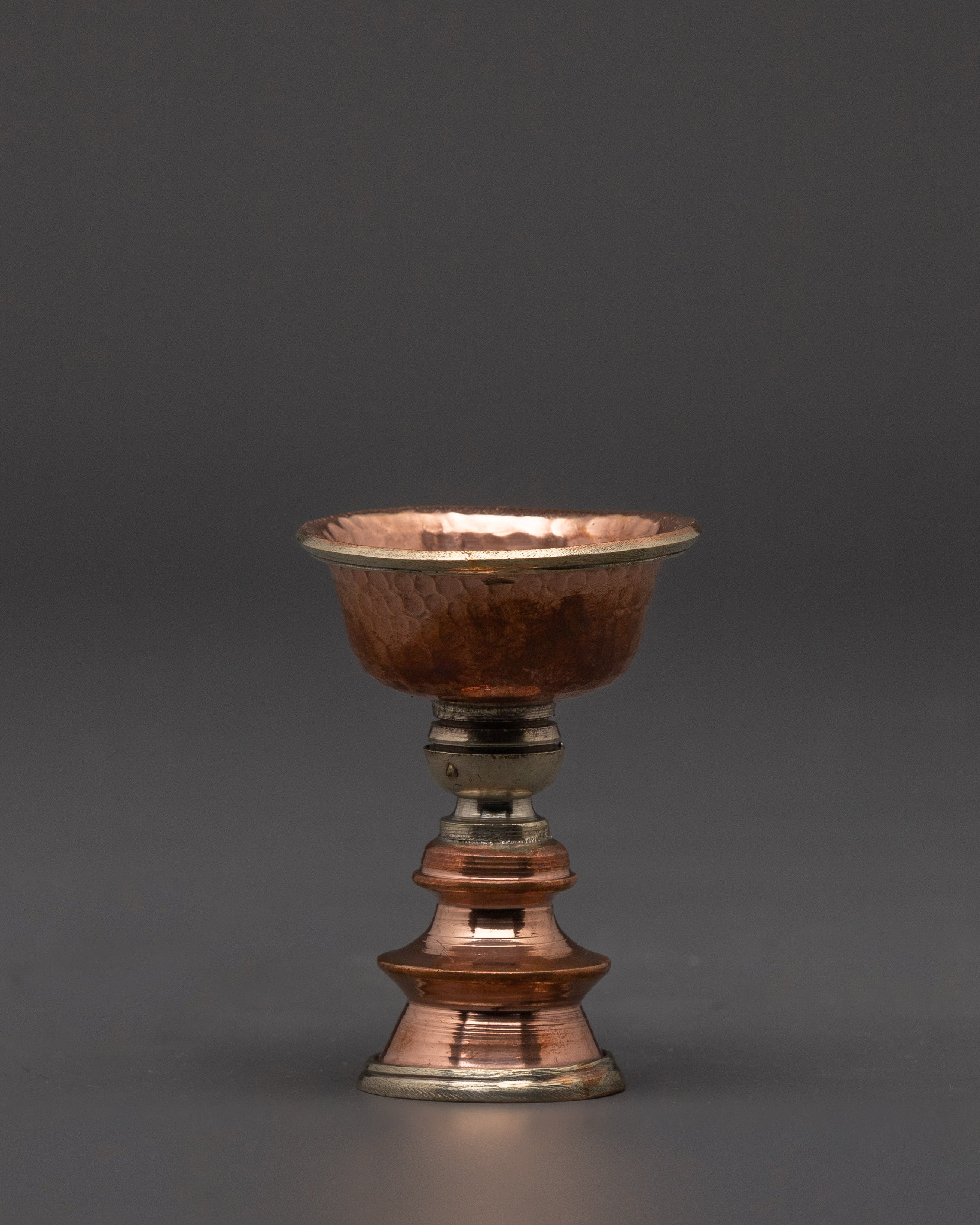 Altar Butter Lamp Set | Handcrafted Copper Ritual Lamps