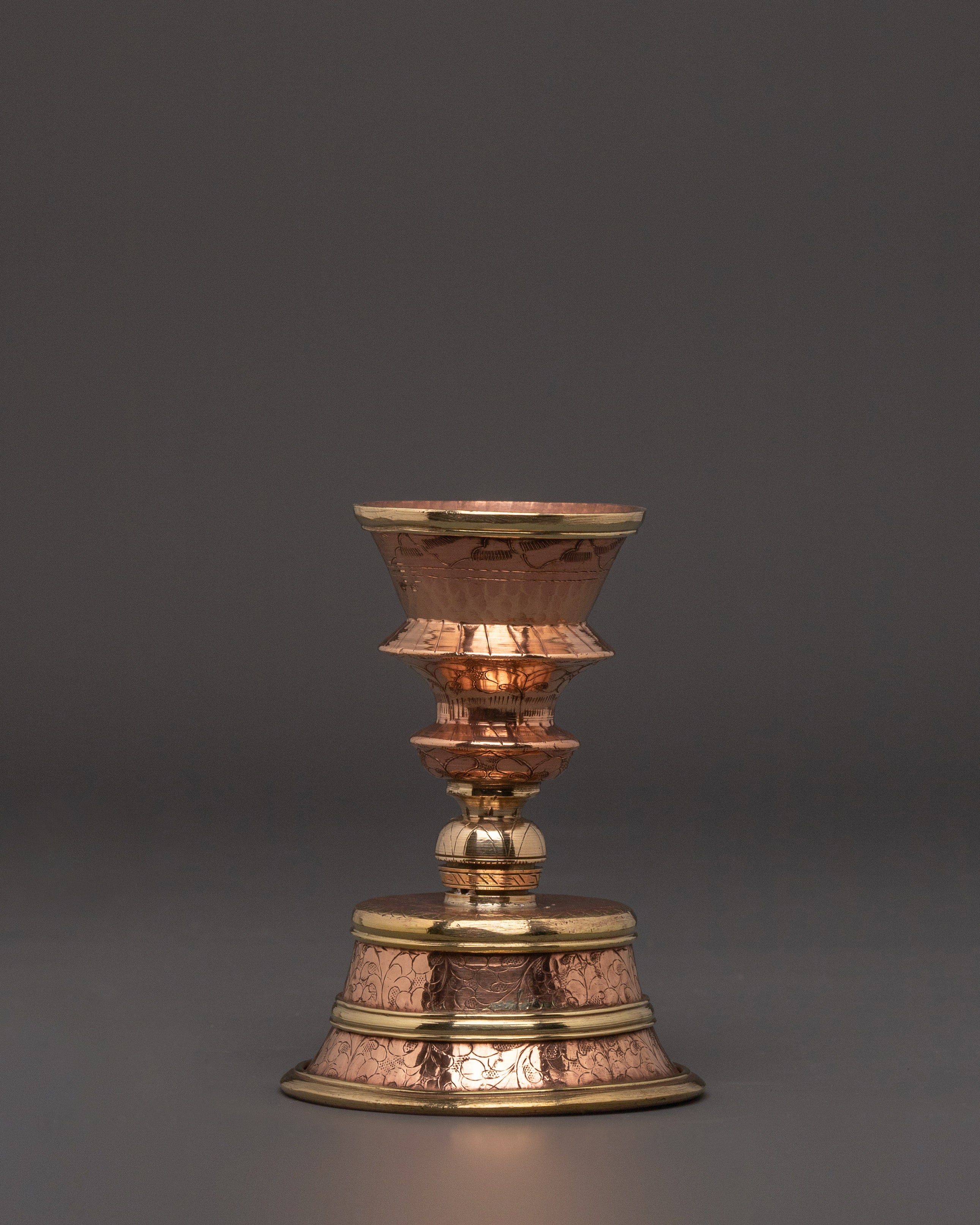 Traditional Butter Lamp Set - Handcrafted Ritual Lamp