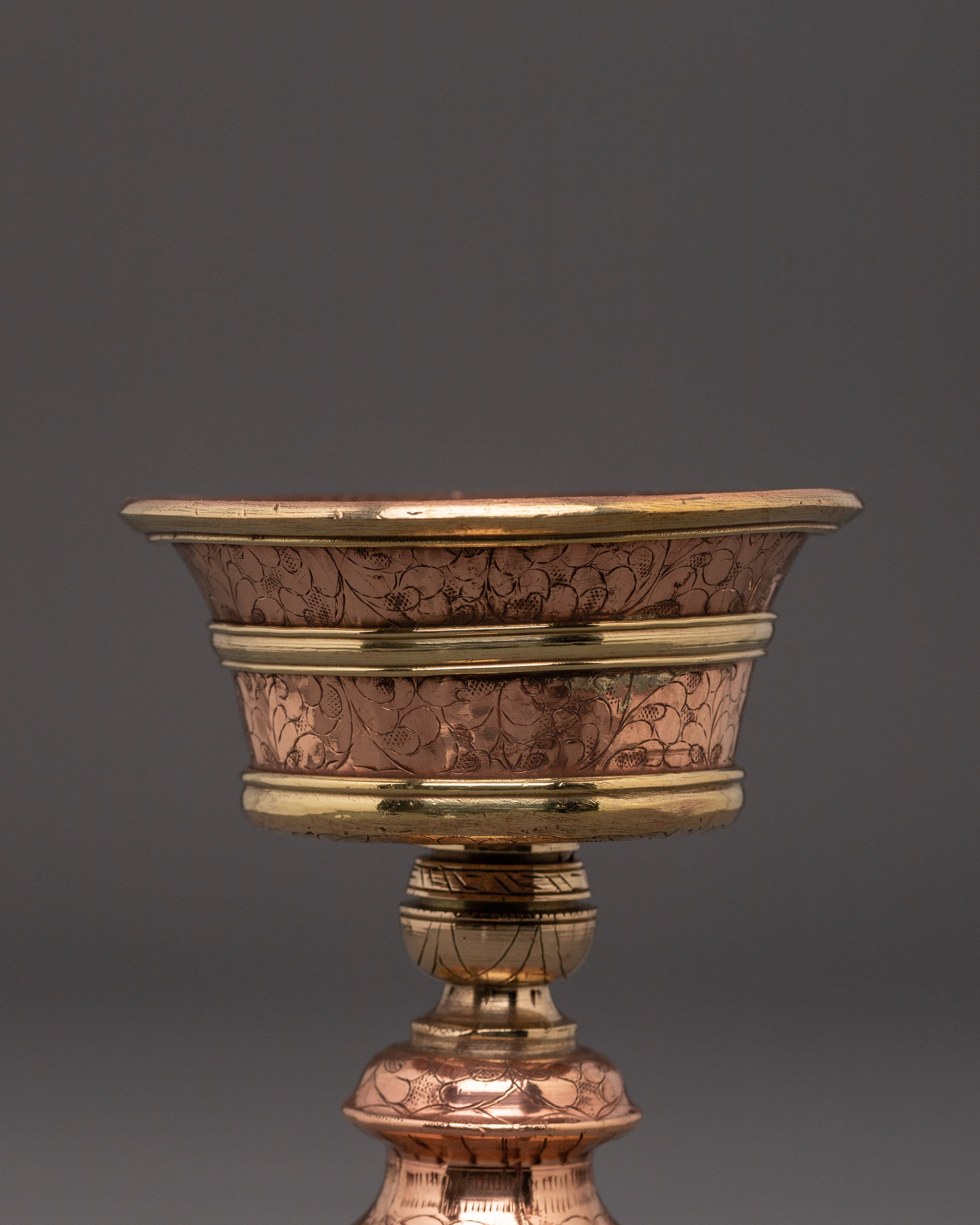 Traditional Butter Lamp Set - Handcrafted Ritual Lamp