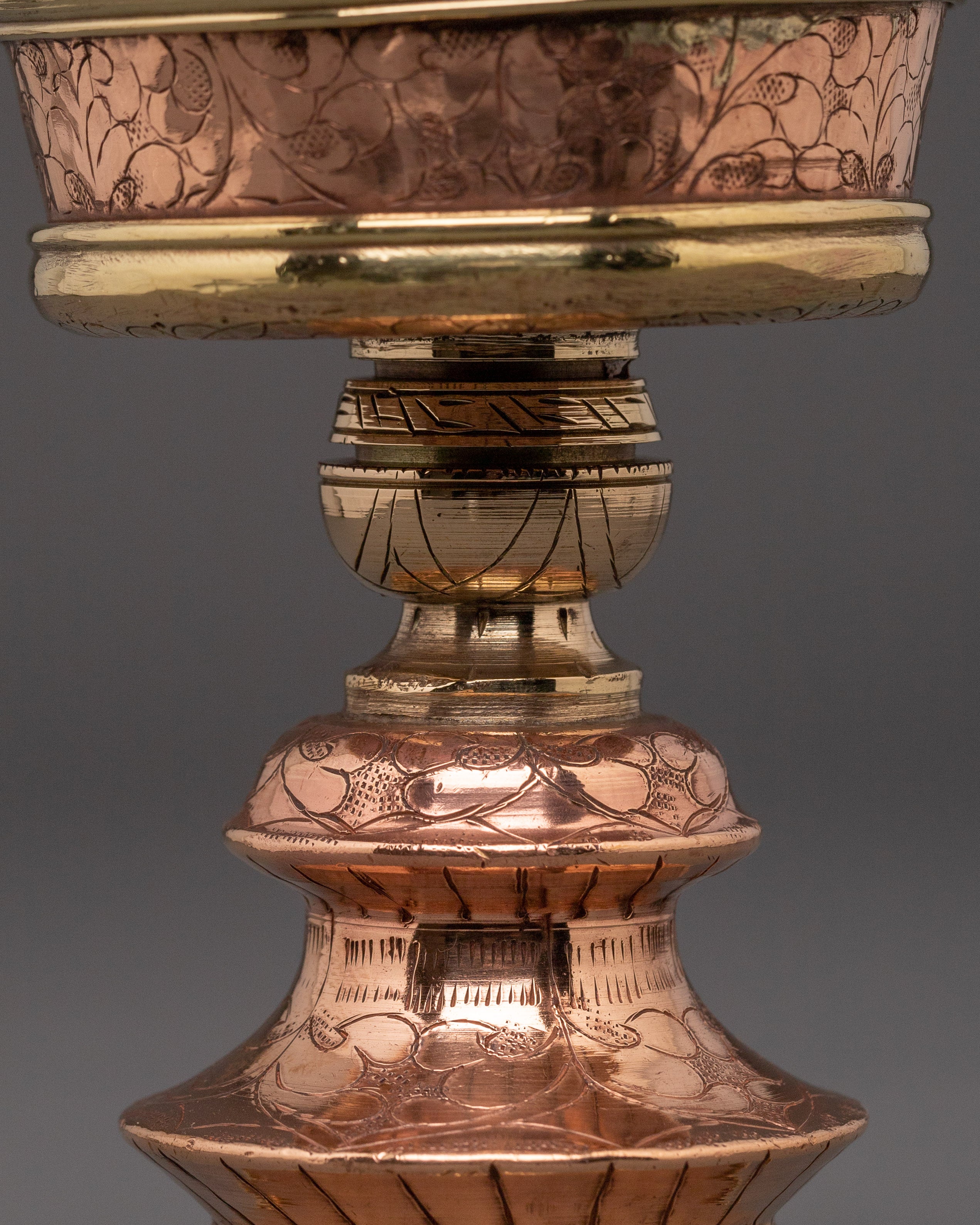 Traditional Butter Lamp Set - Handcrafted Ritual Lamp
