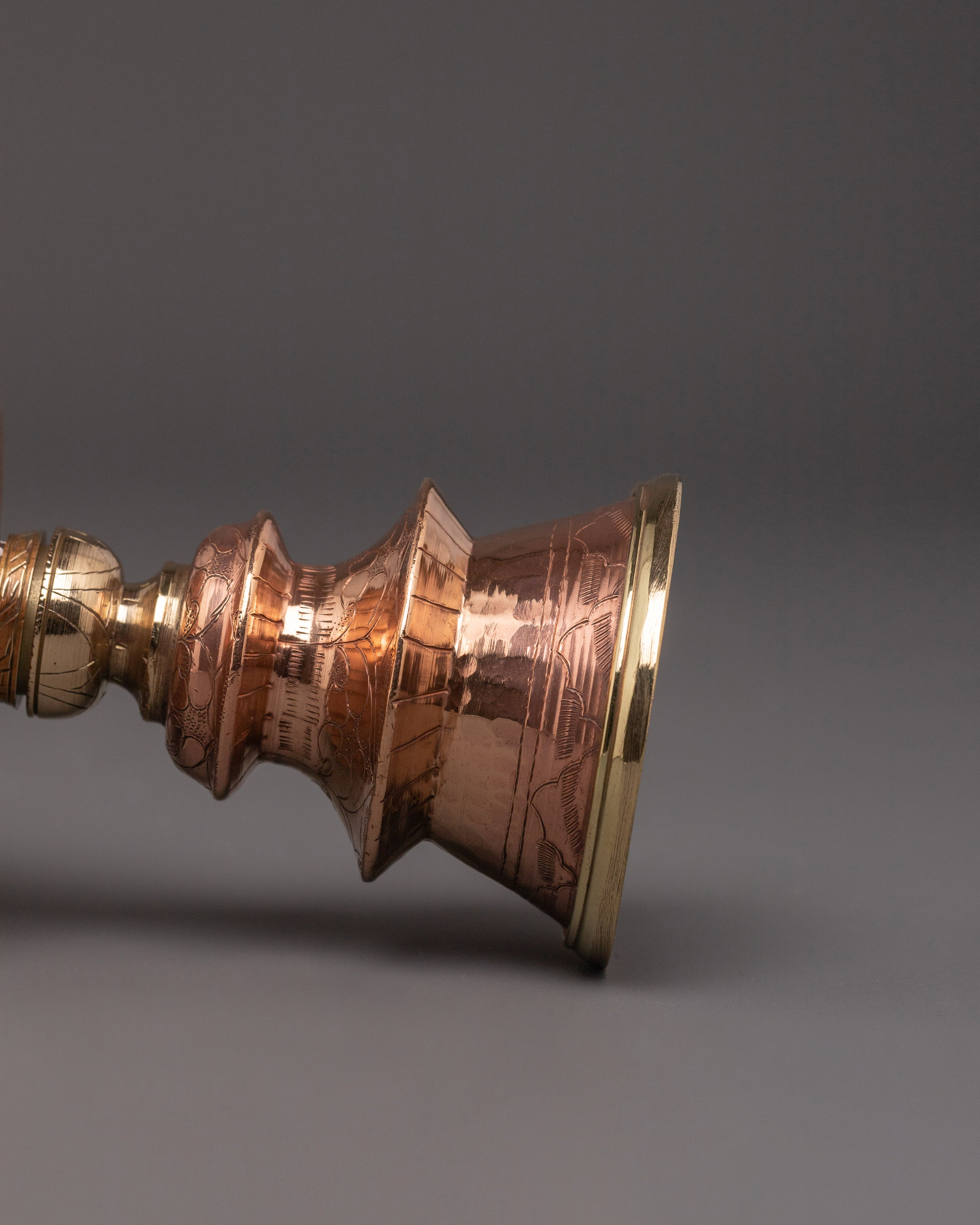 Traditional Butter Lamp Set - Handcrafted Ritual Lamp