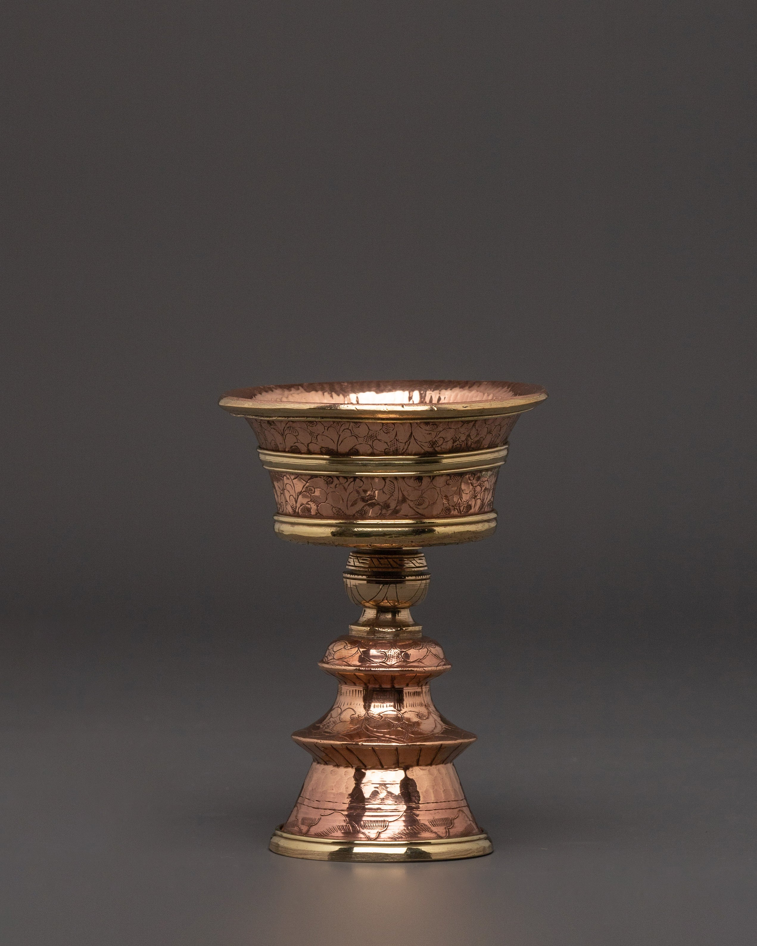 Traditional Butter Lamp Set - Handcrafted Ritual Lamp