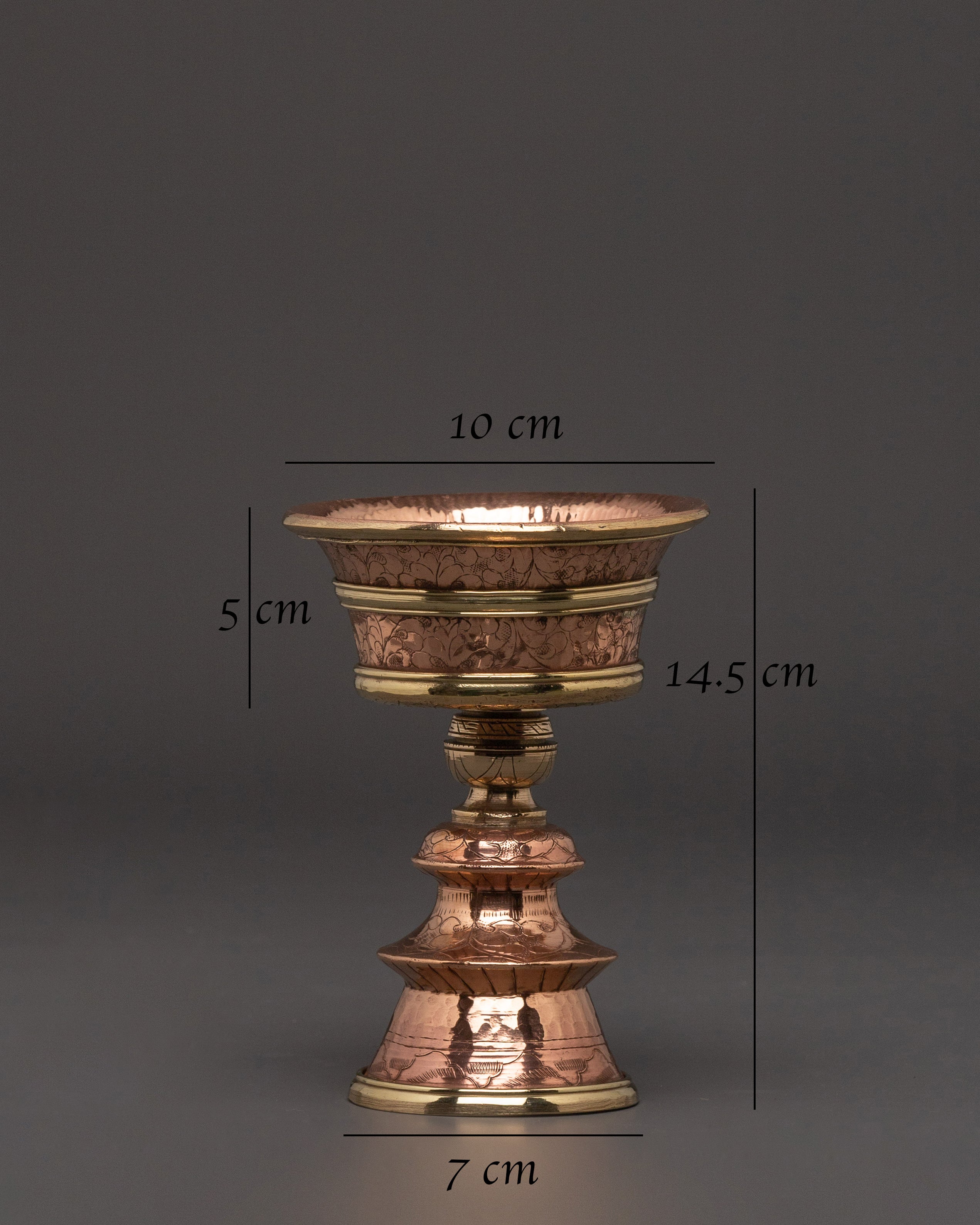 Traditional Butter Lamp Set - Handcrafted Ritual Lamp