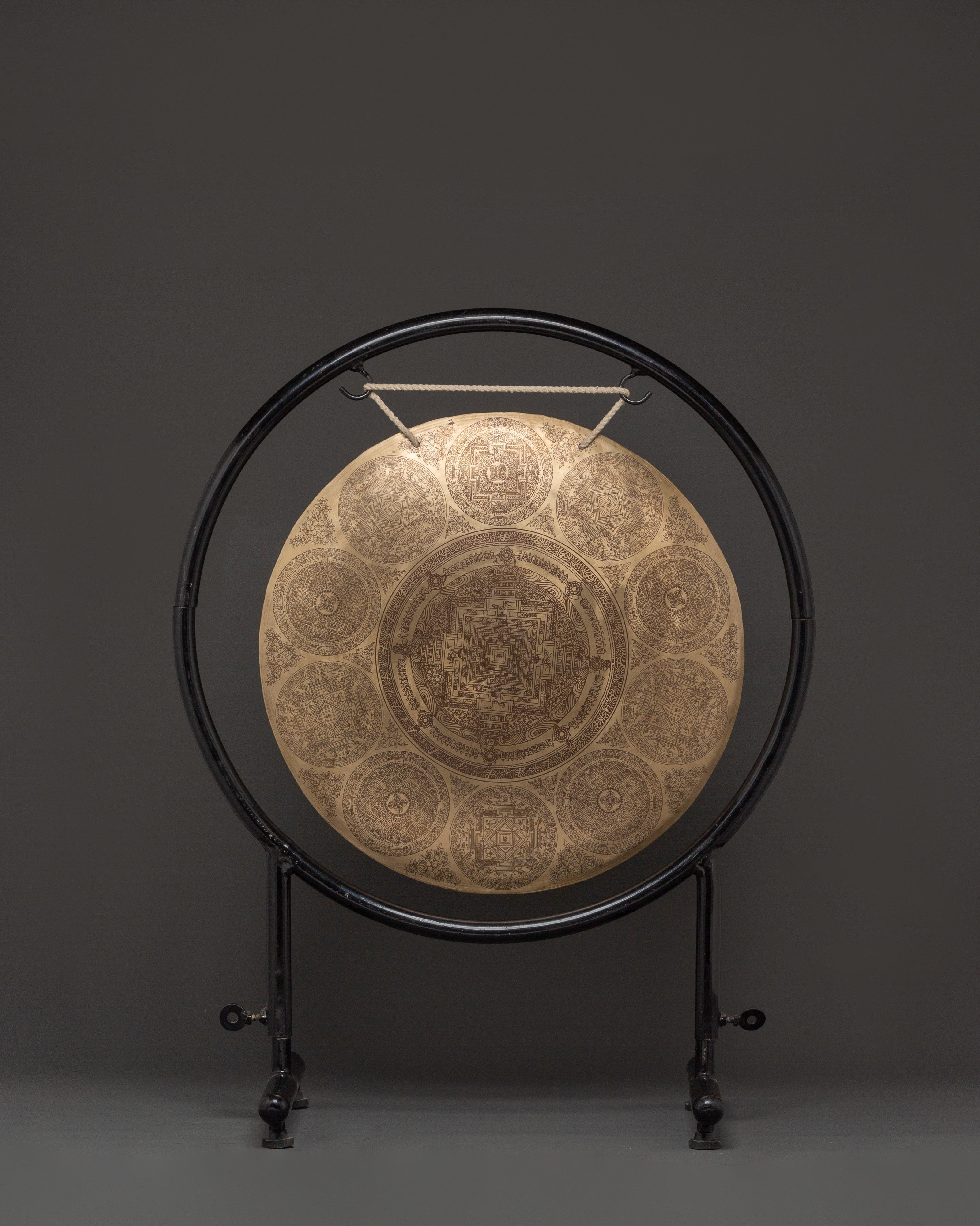 Handcrafted Brass Gong with Wooden Stick | Meditation Sound Healing Instrument