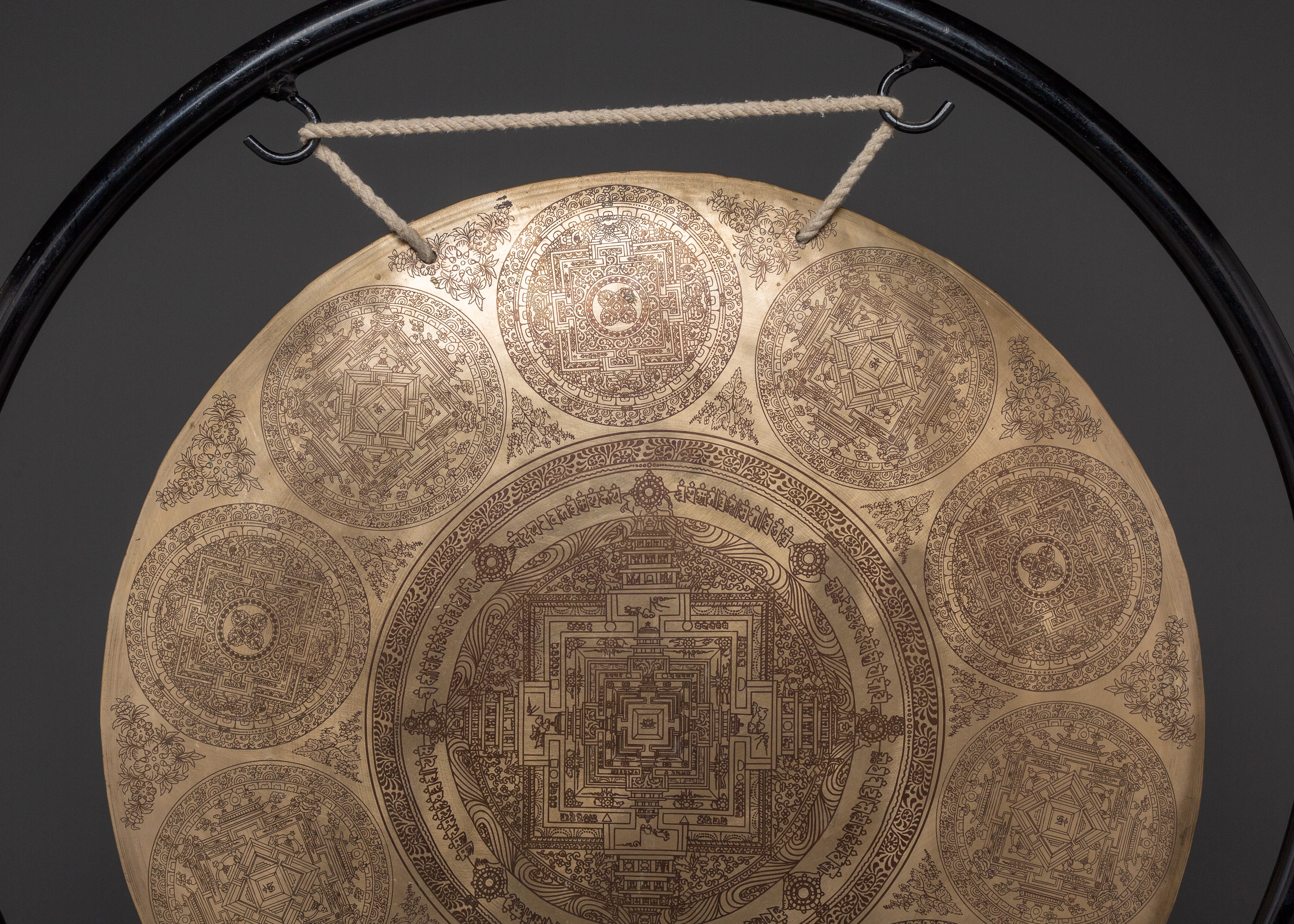 Handcrafted Brass Gong with Wooden Stick | Meditation Sound Healing Instrument