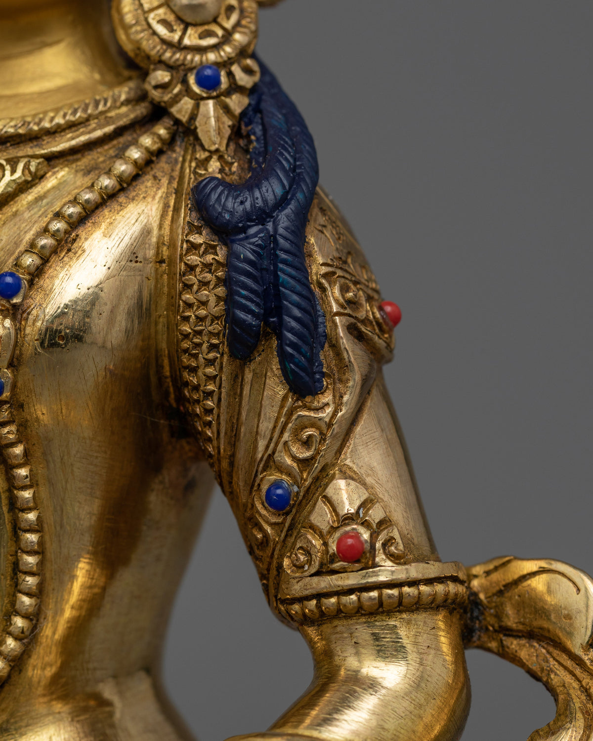 25cm Vajrasattva Gold-Gilded Statue | Embodiment of Purification