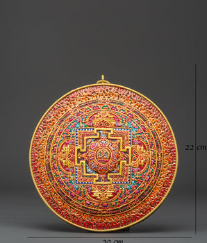 Spiritual Copper Mandala Wall Hanging | Handmade Boho Decor