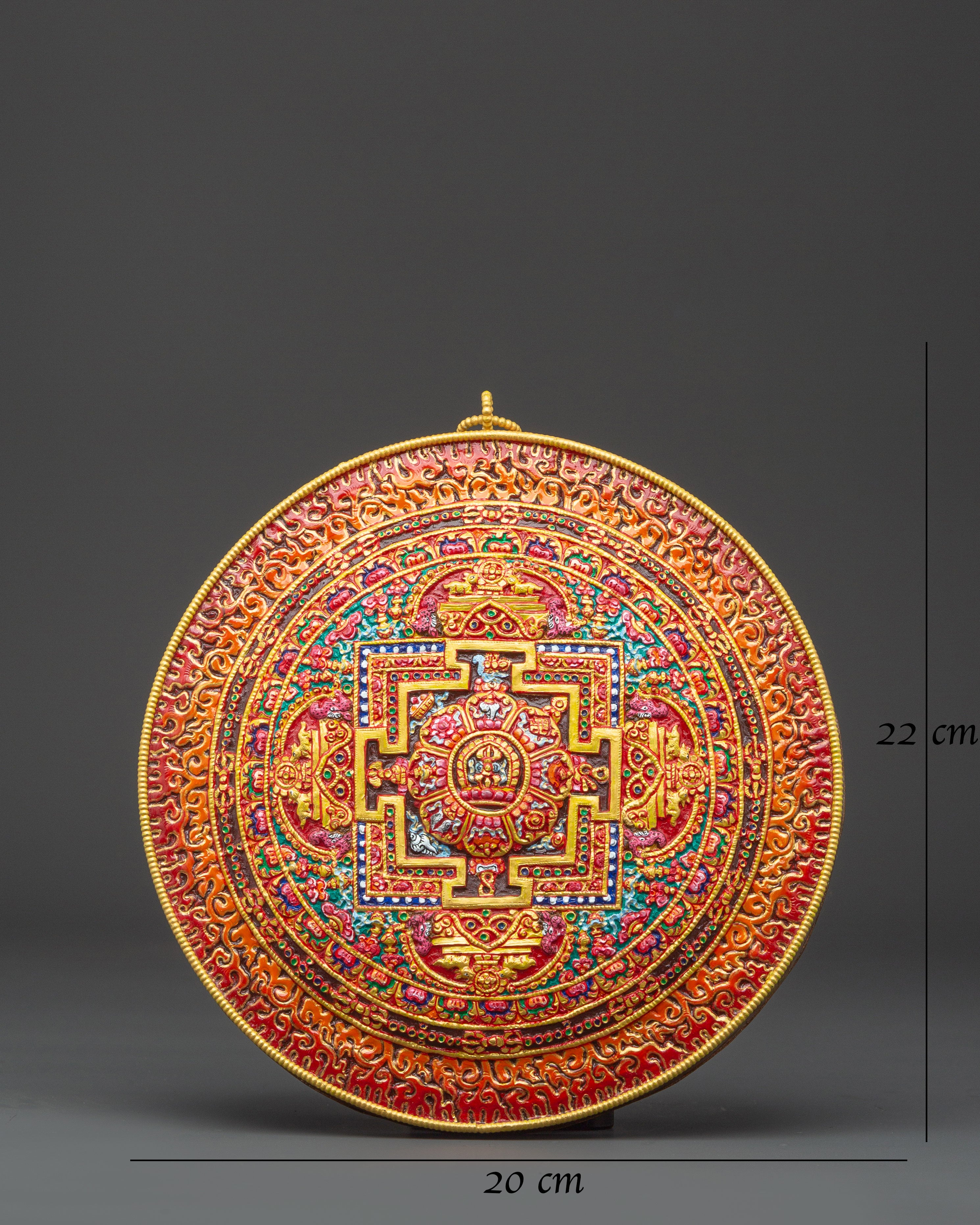 Spiritual Copper Mandala Wall Hanging | Handmade Boho Decor
