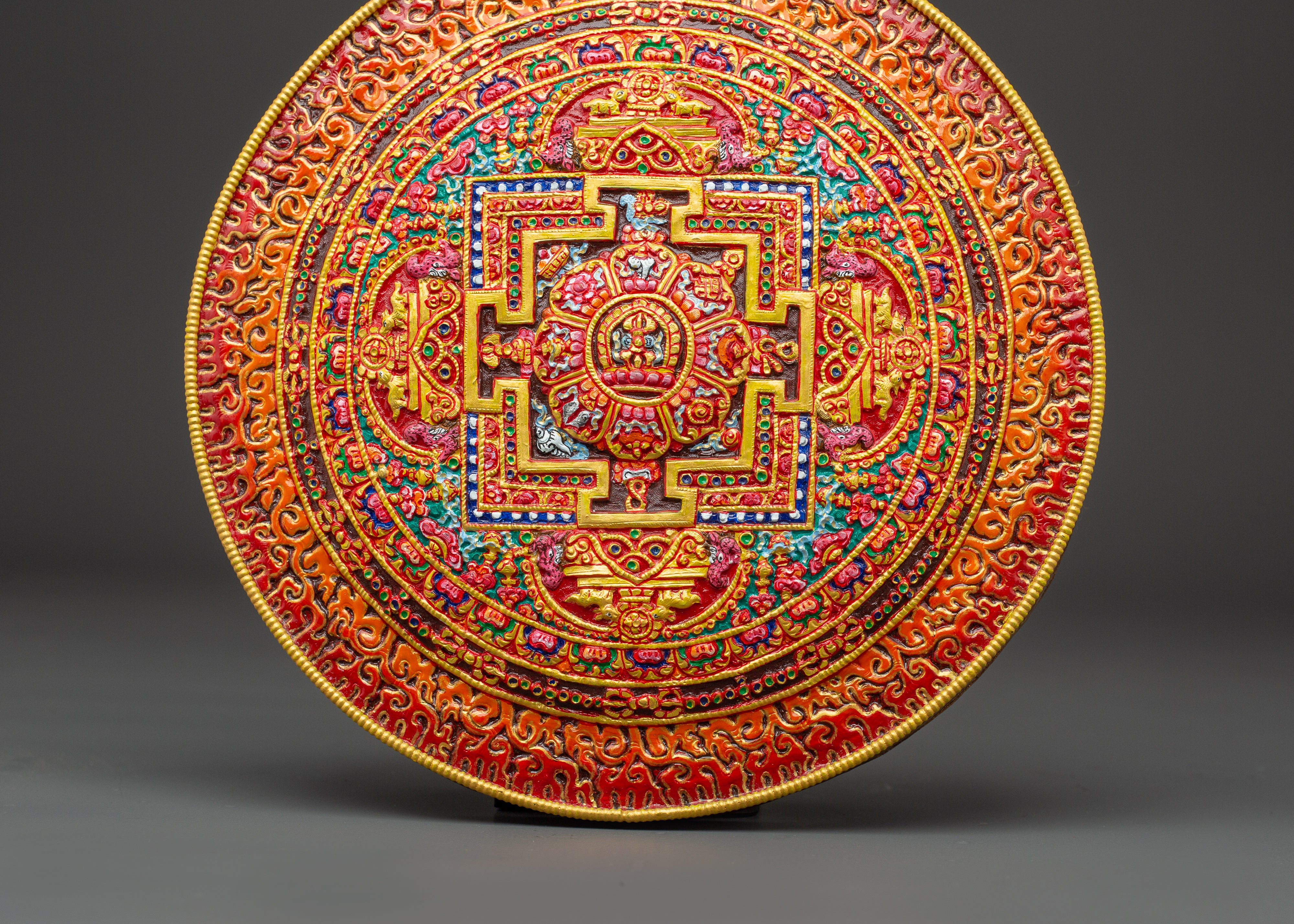 Spiritual Copper Mandala Wall Hanging | Handmade Boho Decor