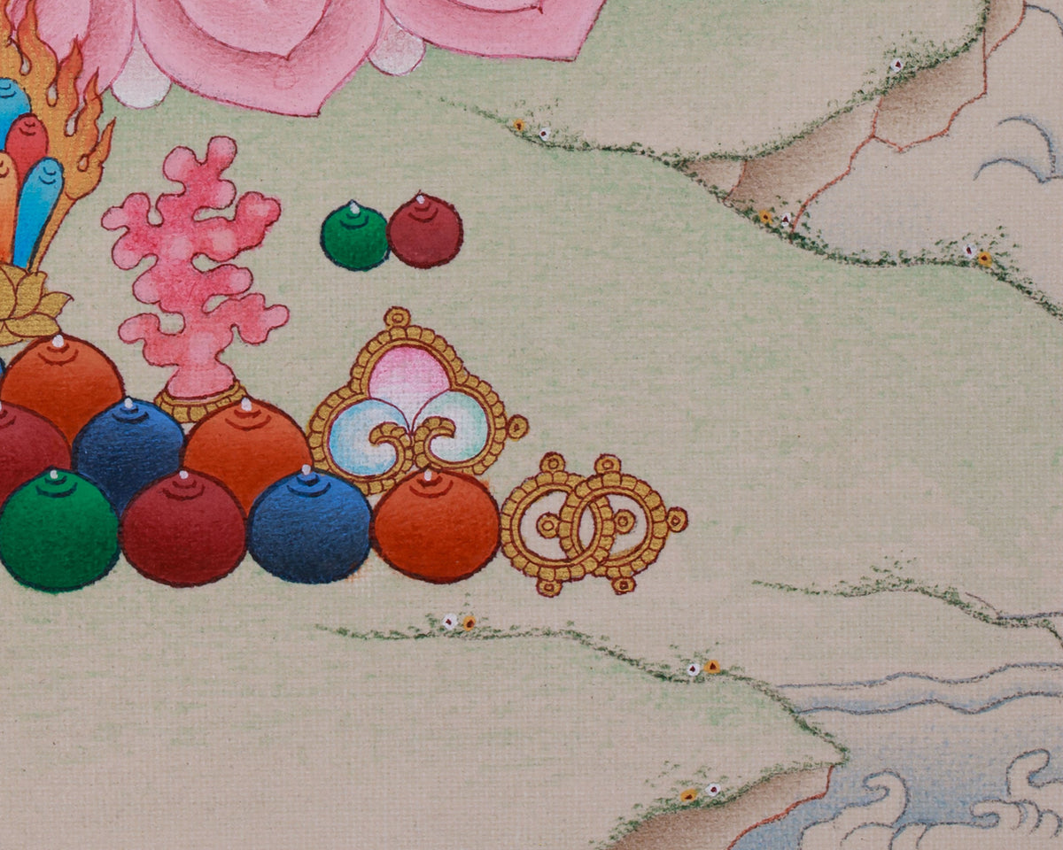 Vajrayana Abundance Deity Dzambhala Art | A Sacred Symbol of Prosperity and Fortune